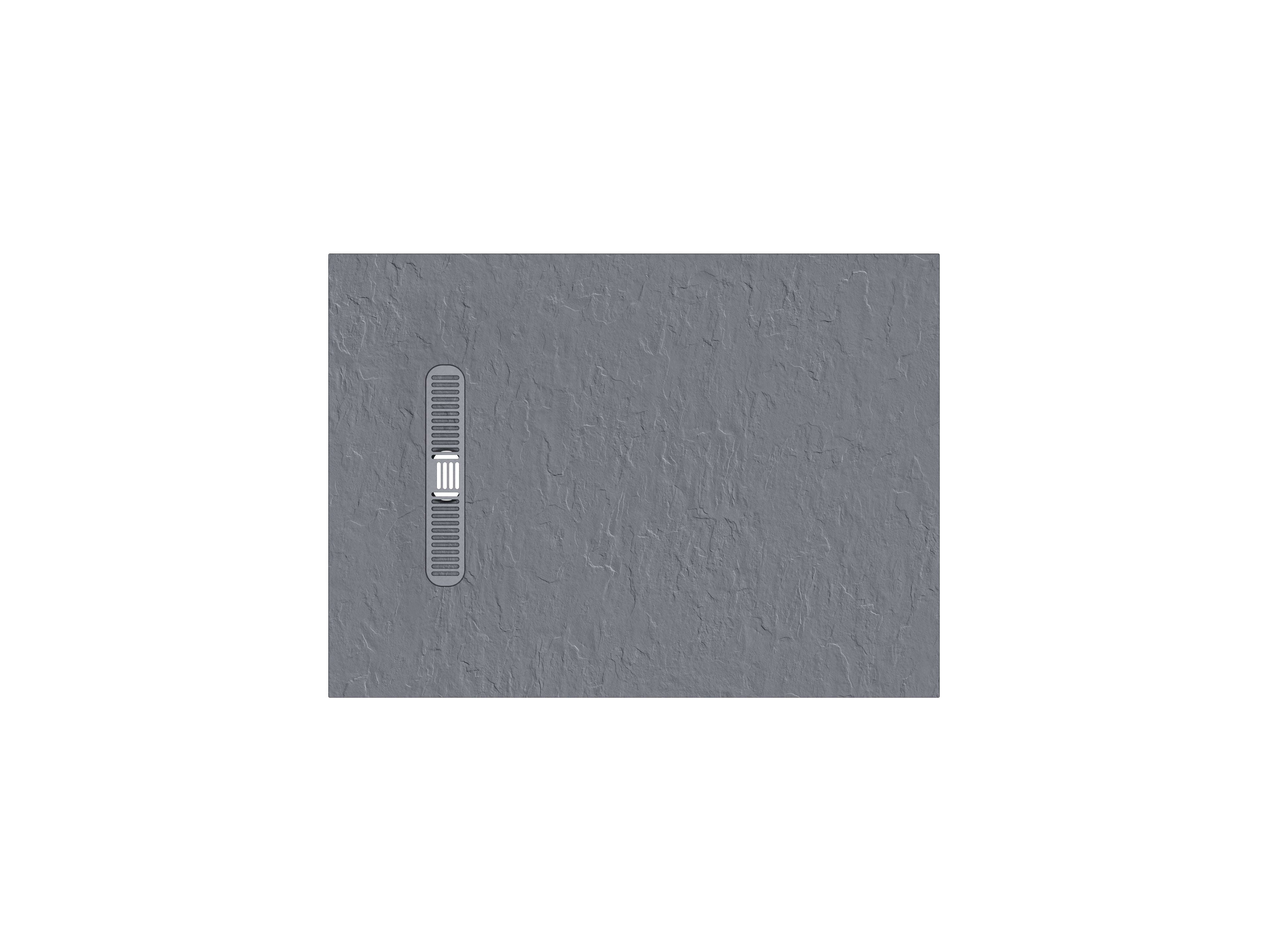 Vito Textured Rectangle Anti Slip Class C Shower Tray Light Grey