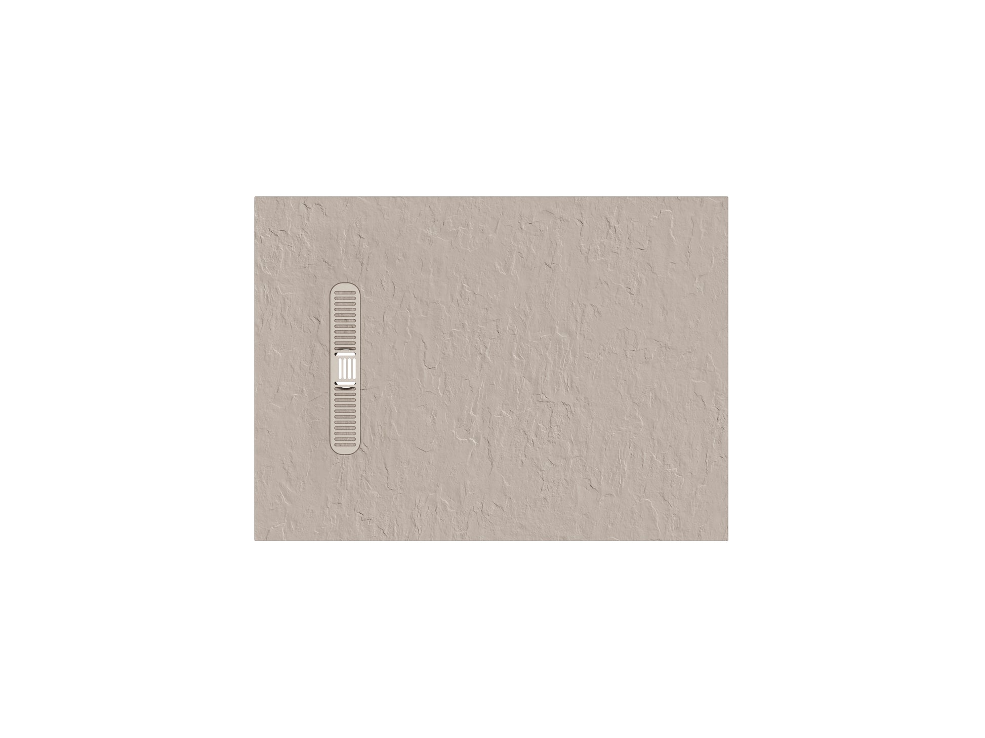 Vito Textured Rectangle Anti Slip Class C Shower Tray Brown