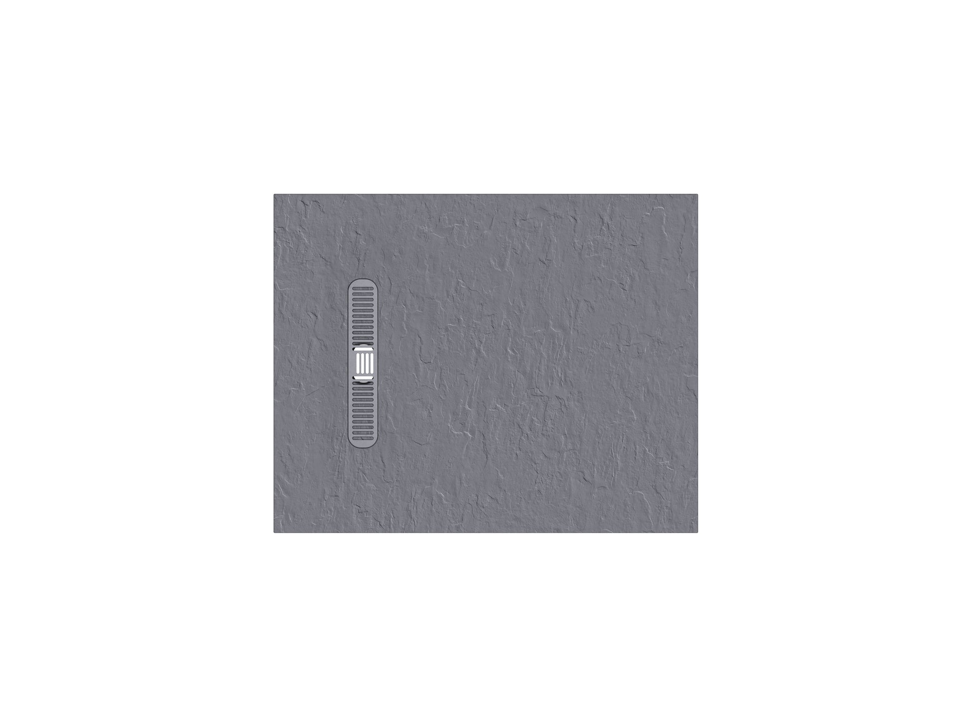 Vito Textured Rectangle Anti Slip Class C Shower Tray Light Grey