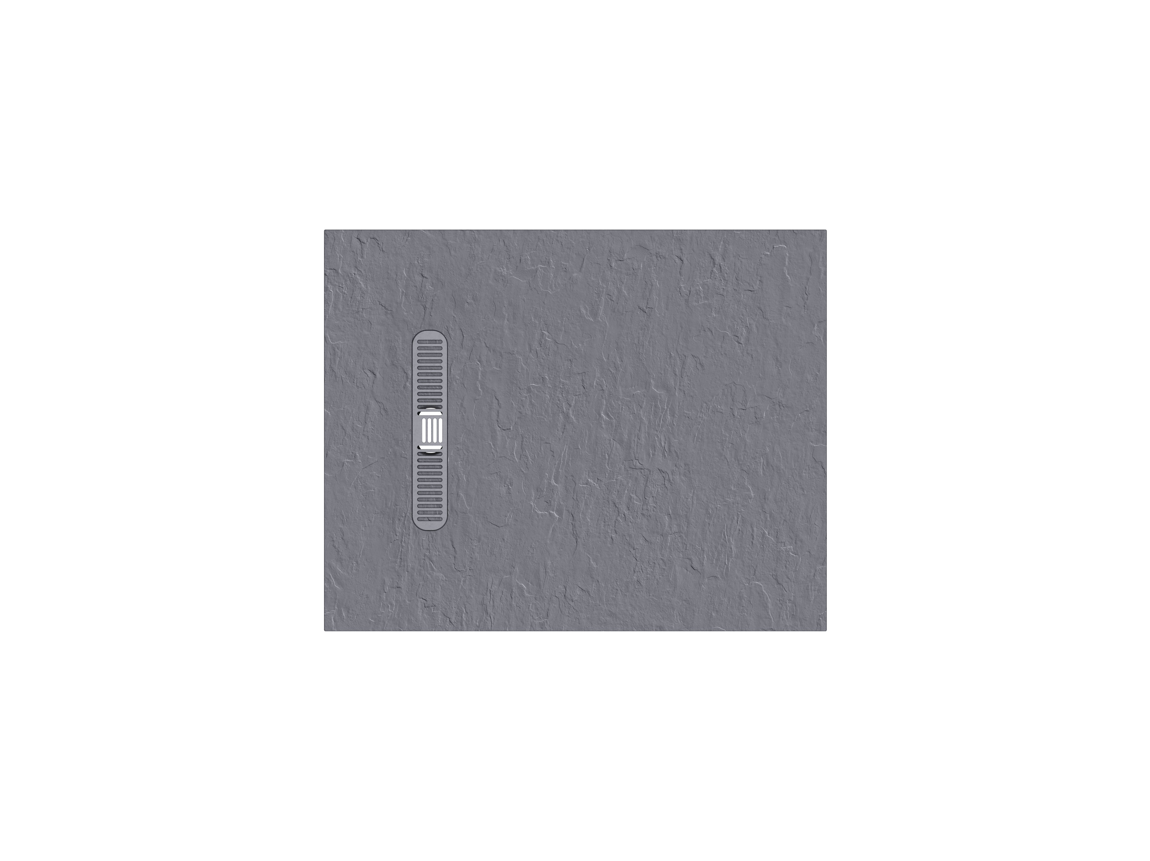 Vito Textured Rectangle Anti Slip Class C Shower Tray Light Grey