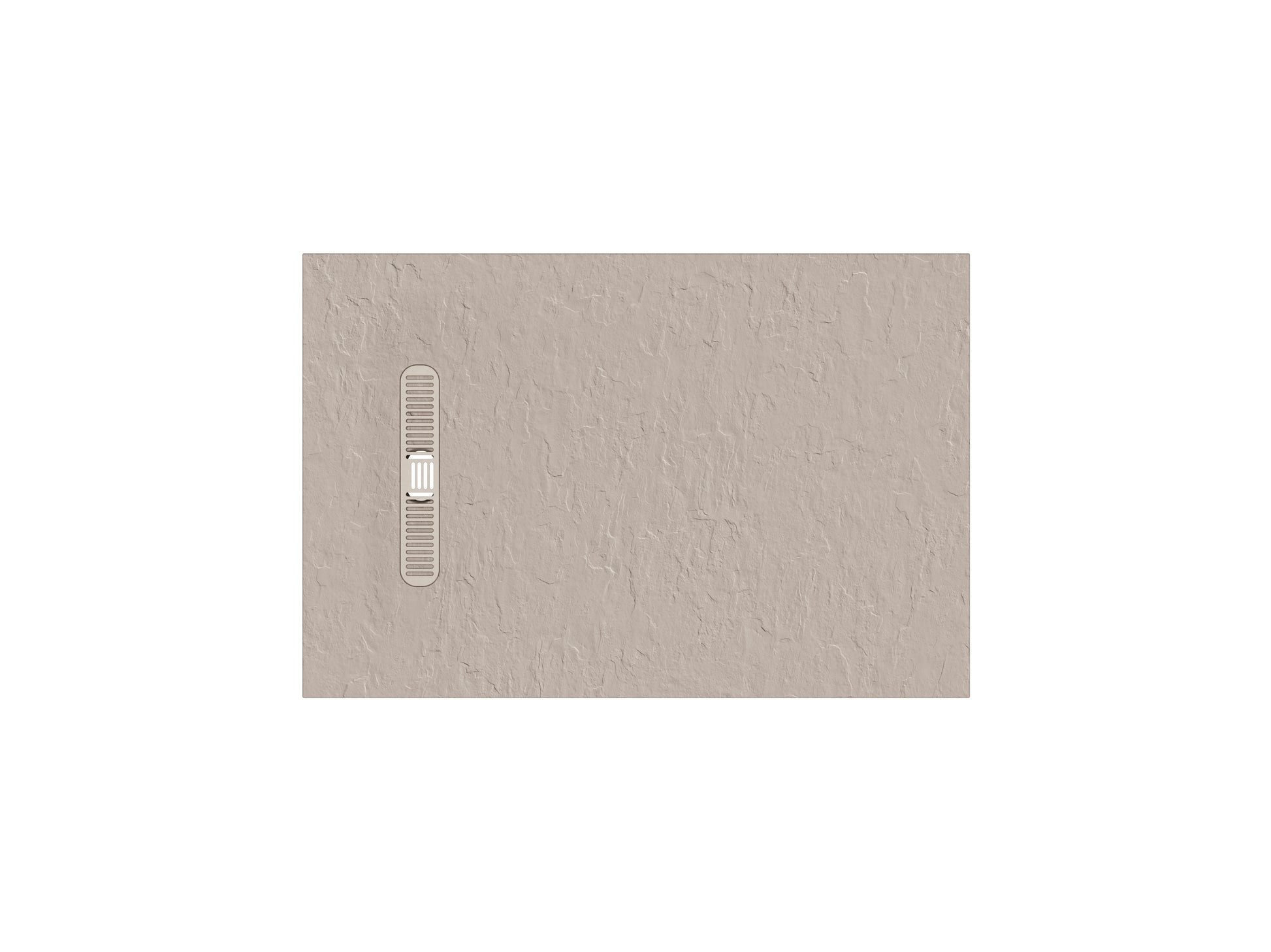 Vito Textured Rectangle Anti Slip Class C Shower Tray Brown