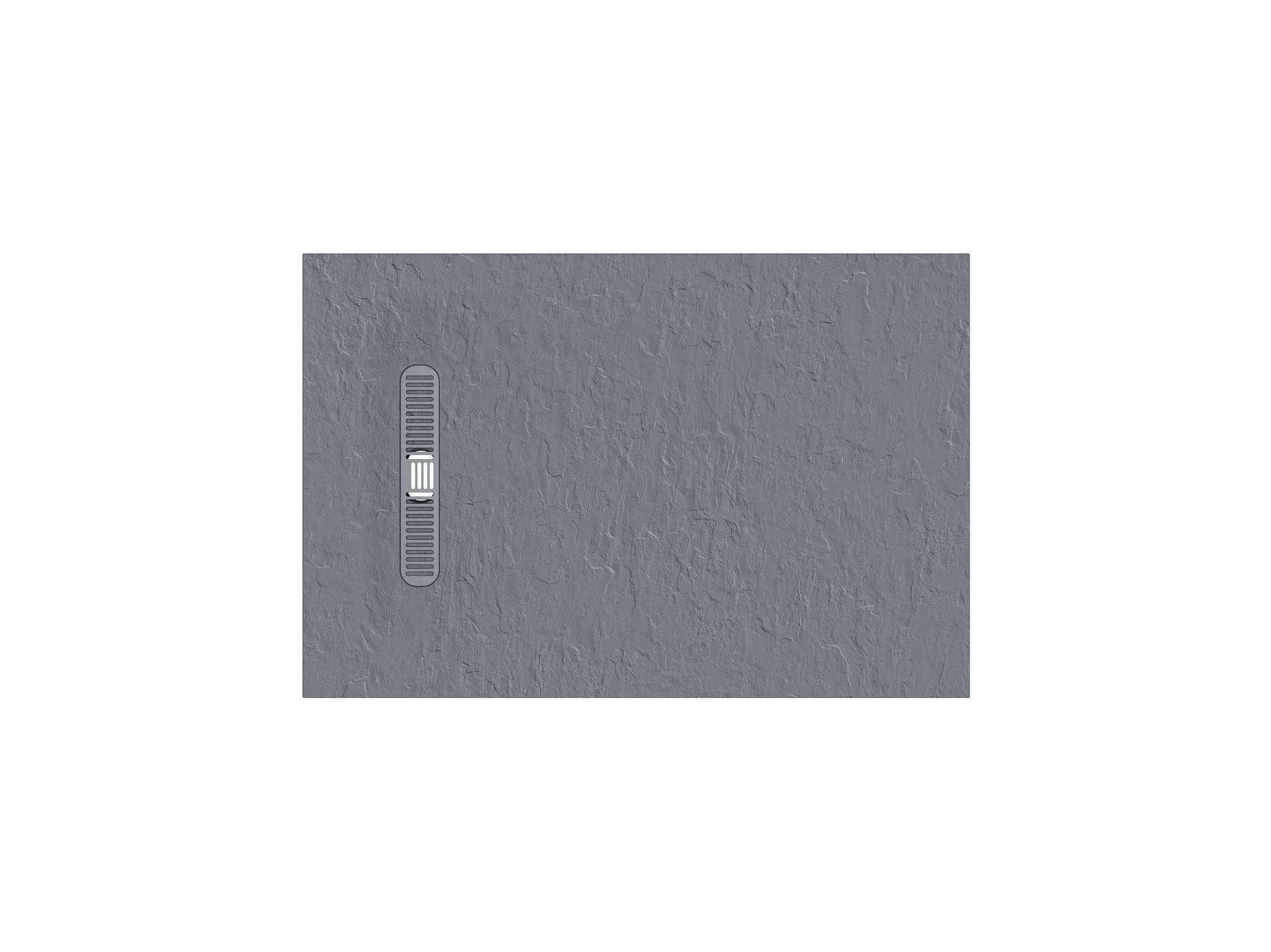 Vito Textured Rectangle Anti Slip Class C Shower Tray Light Grey