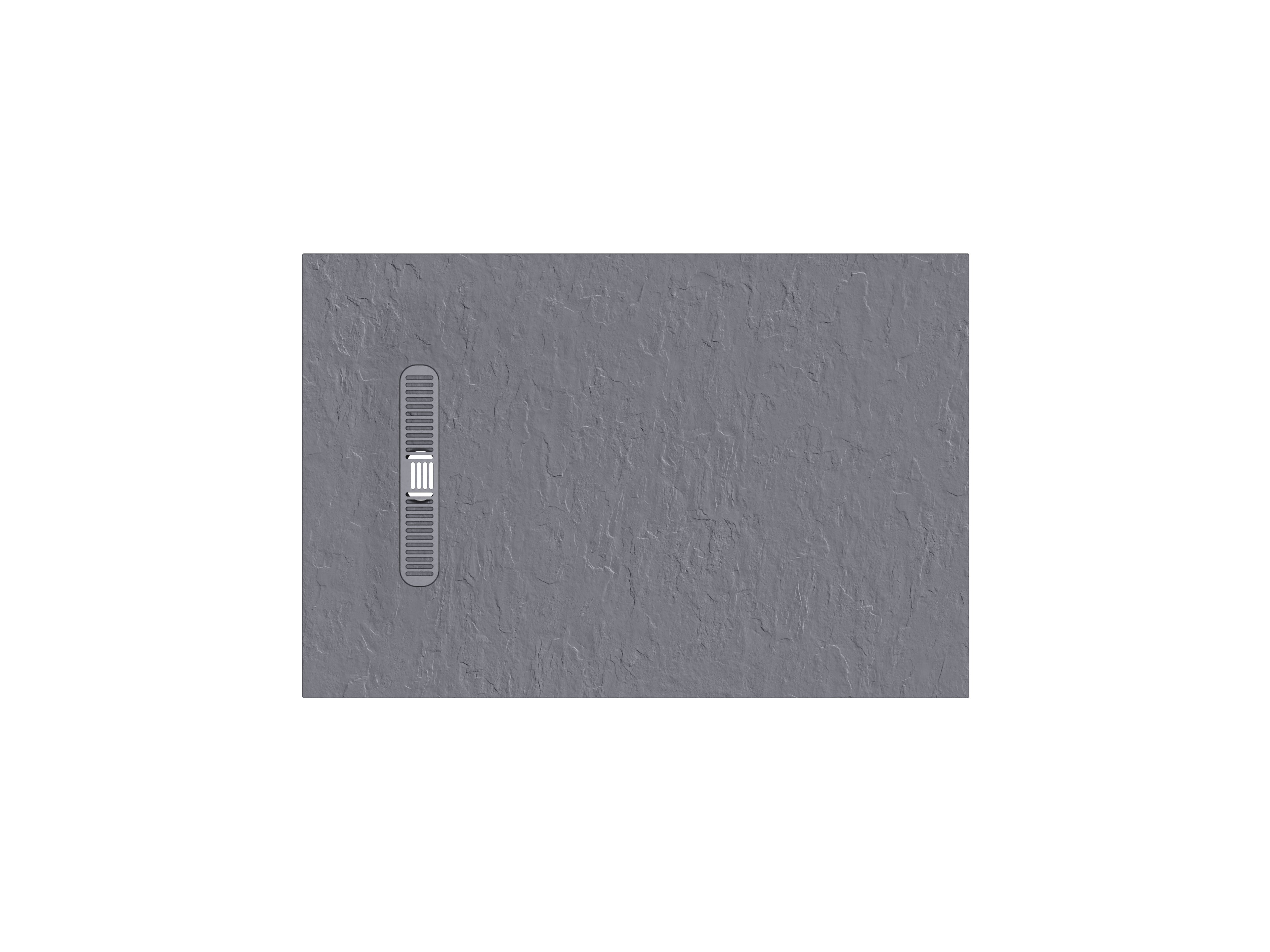 Vito Textured Rectangle Anti Slip Class C Shower Tray Light Grey