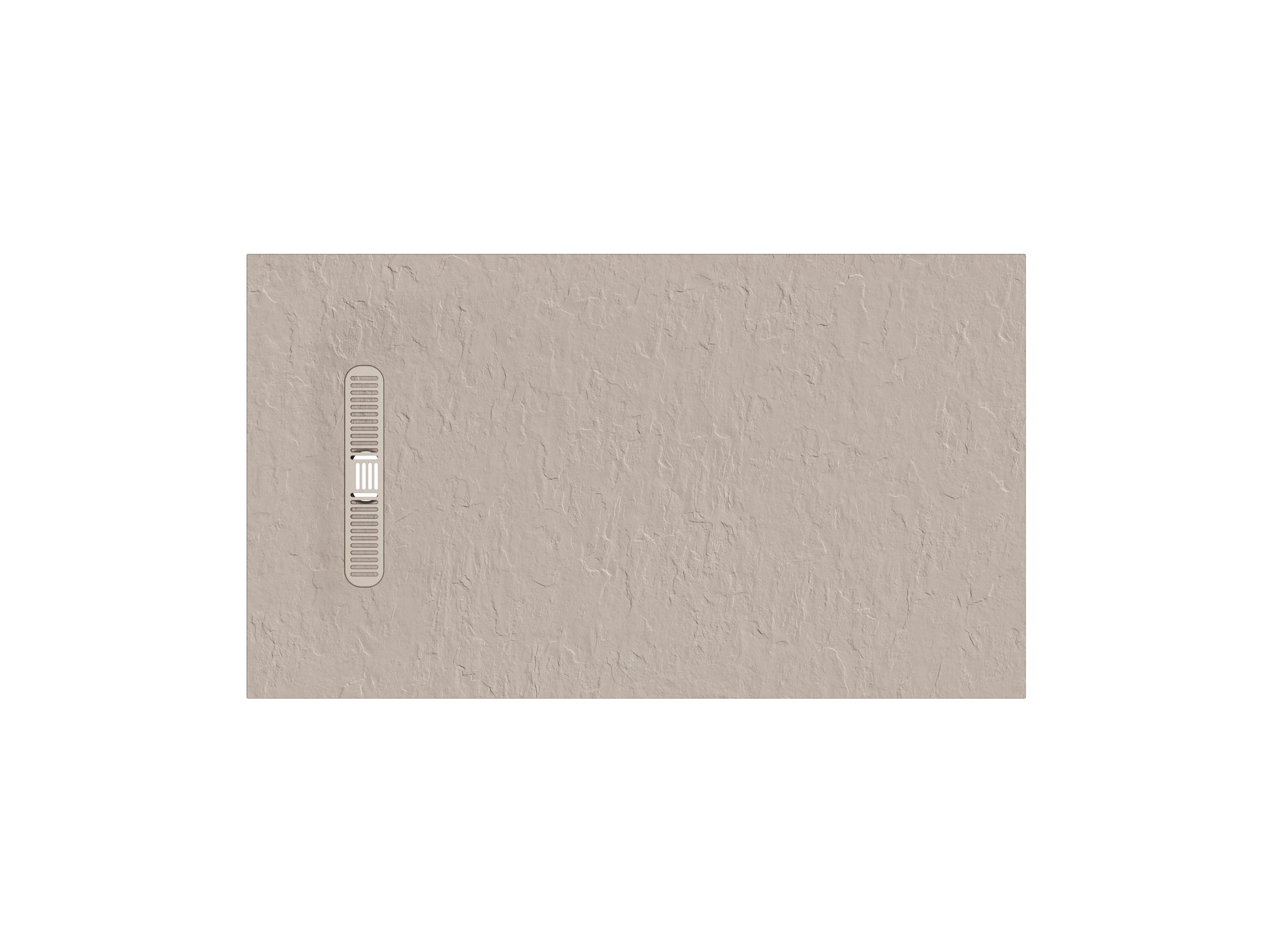 Vito Textured Rectangle Anti Slip Class C Shower Tray Brown