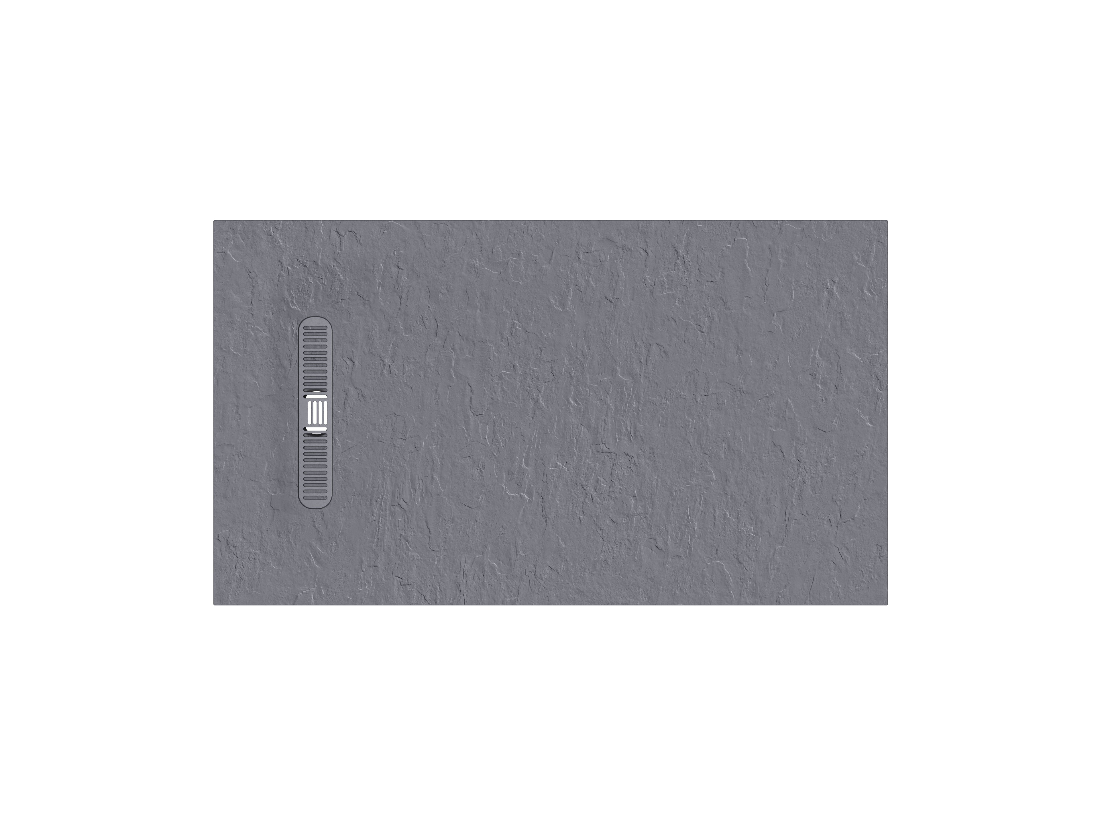 Vito Textured Rectangle Anti Slip Class C Shower Tray Light Grey