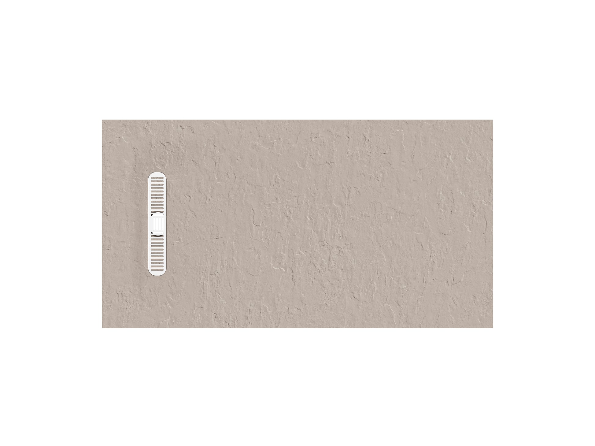 Vito Textured Rectangle Anti Slip Class C Shower Tray Brown