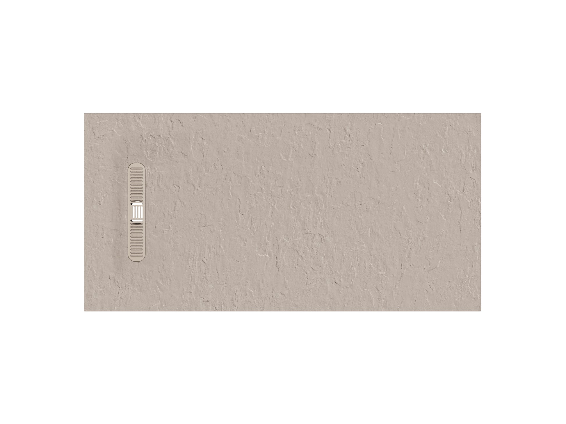 Vito Textured Rectangle Anti Slip Class C Shower Tray Brown