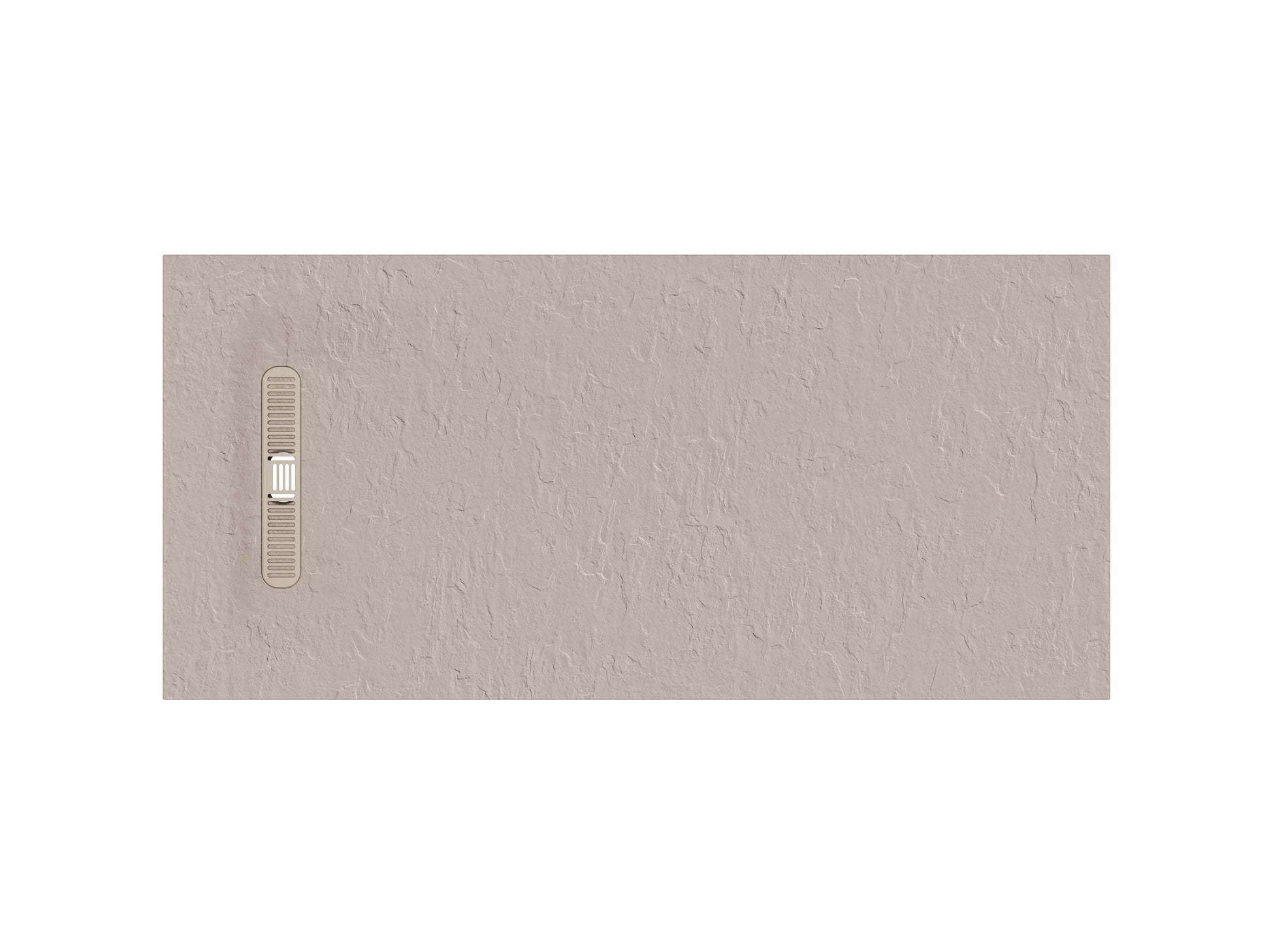 Vito Textured Rectangle Anti Slip Class C Shower Tray Brown