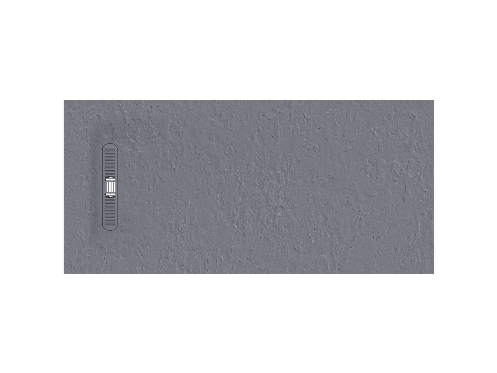 Vito Textured Rectangle Anti Slip Class C Shower Tray Light Grey