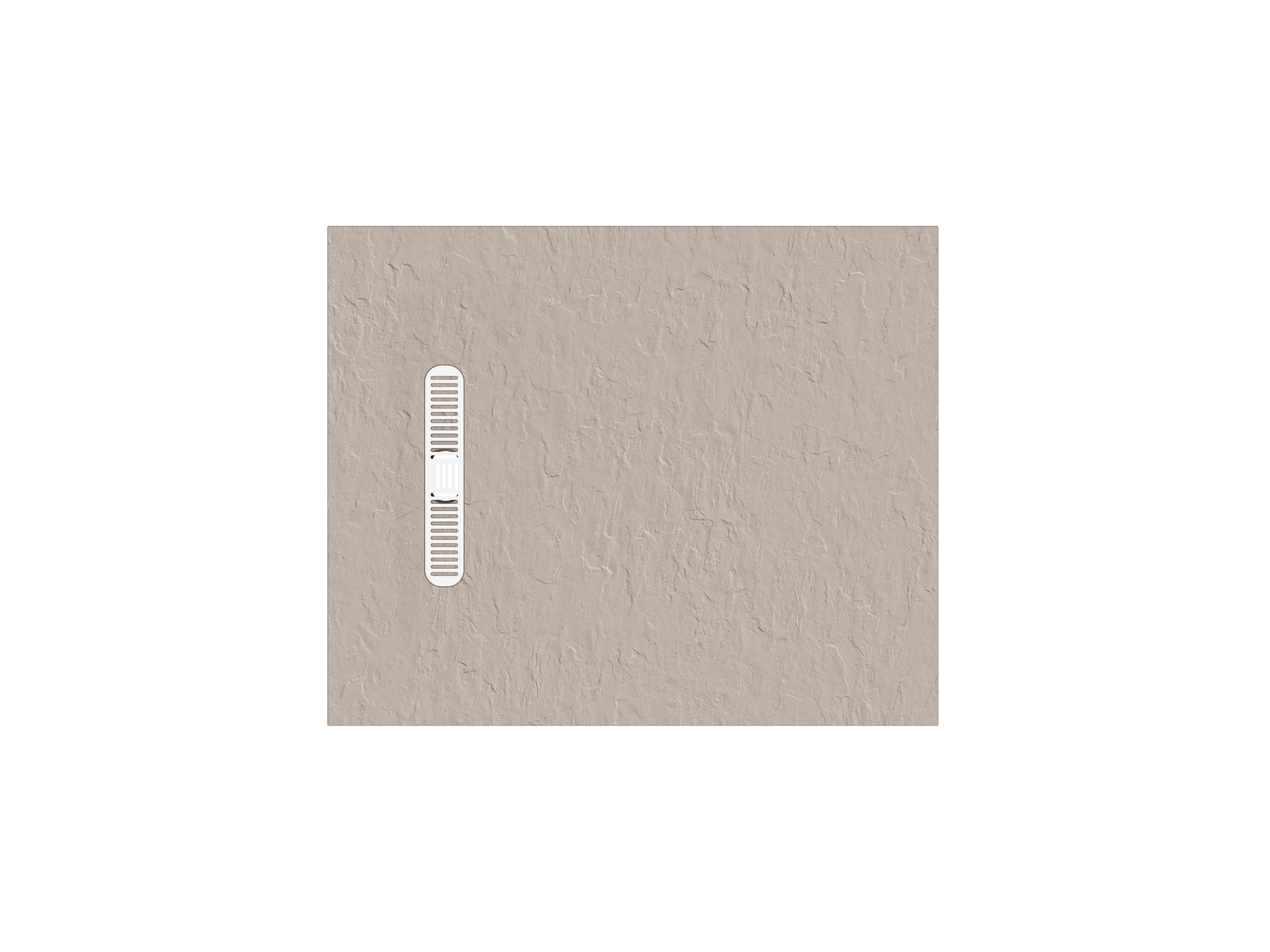 Vito Textured Rectangle Anti Slip Class C Shower Tray Brown