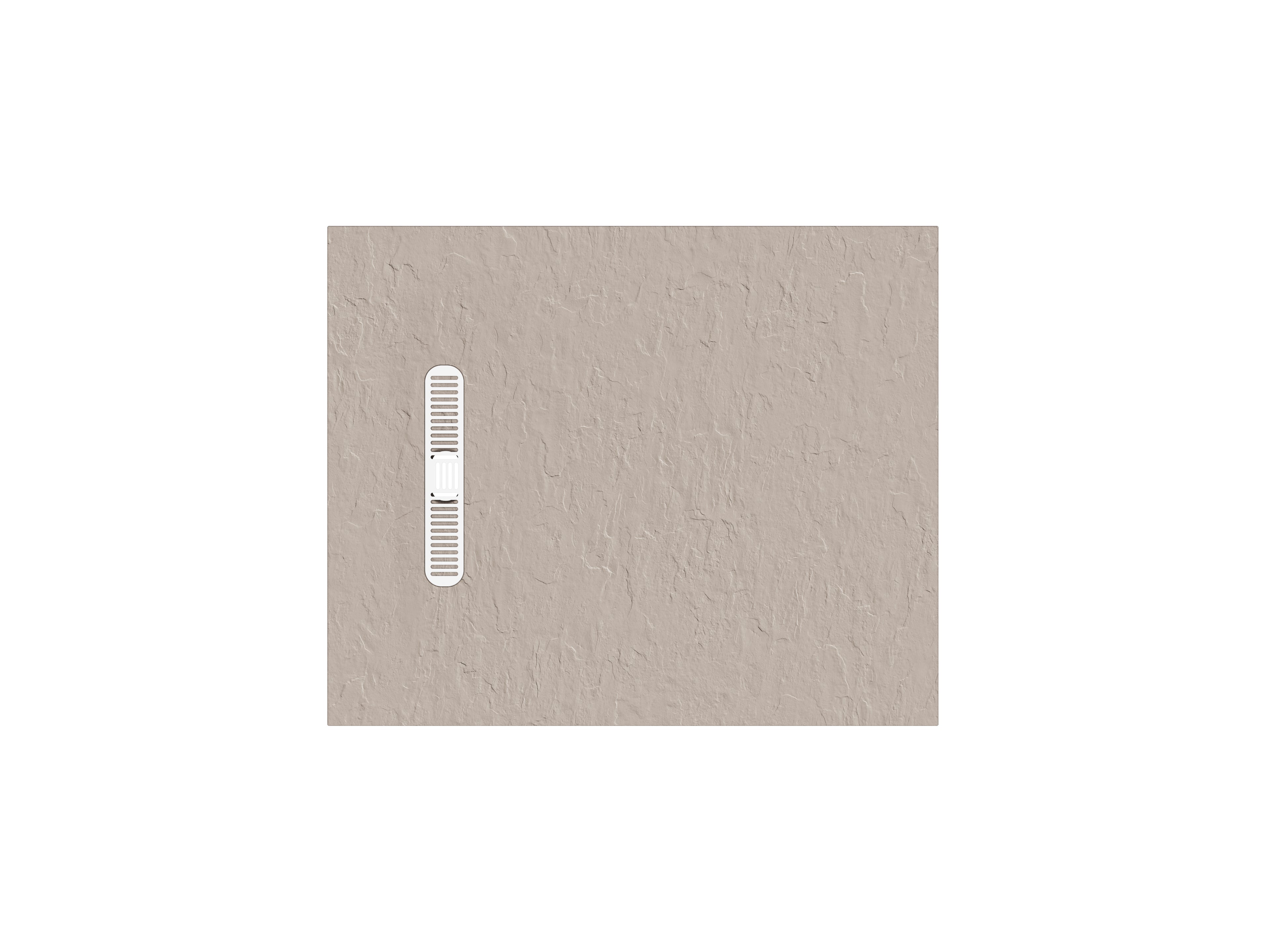 Vito Textured Rectangle Anti Slip Class C Shower Tray Brown
