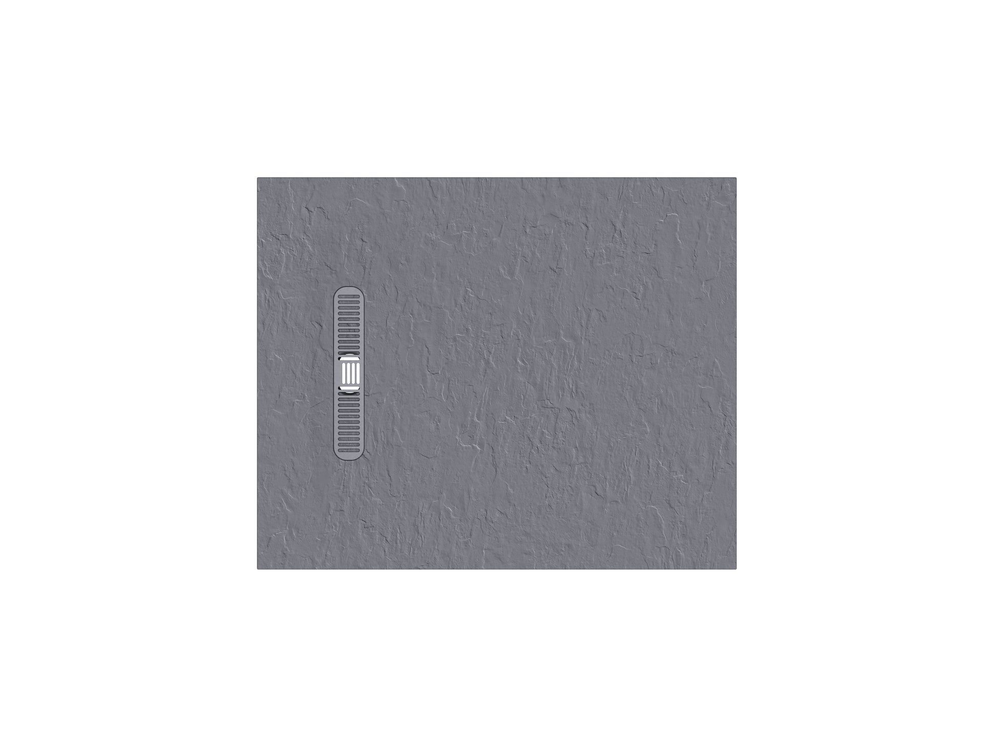Vito Textured Rectangle Anti Slip Class C Shower Tray Light Grey