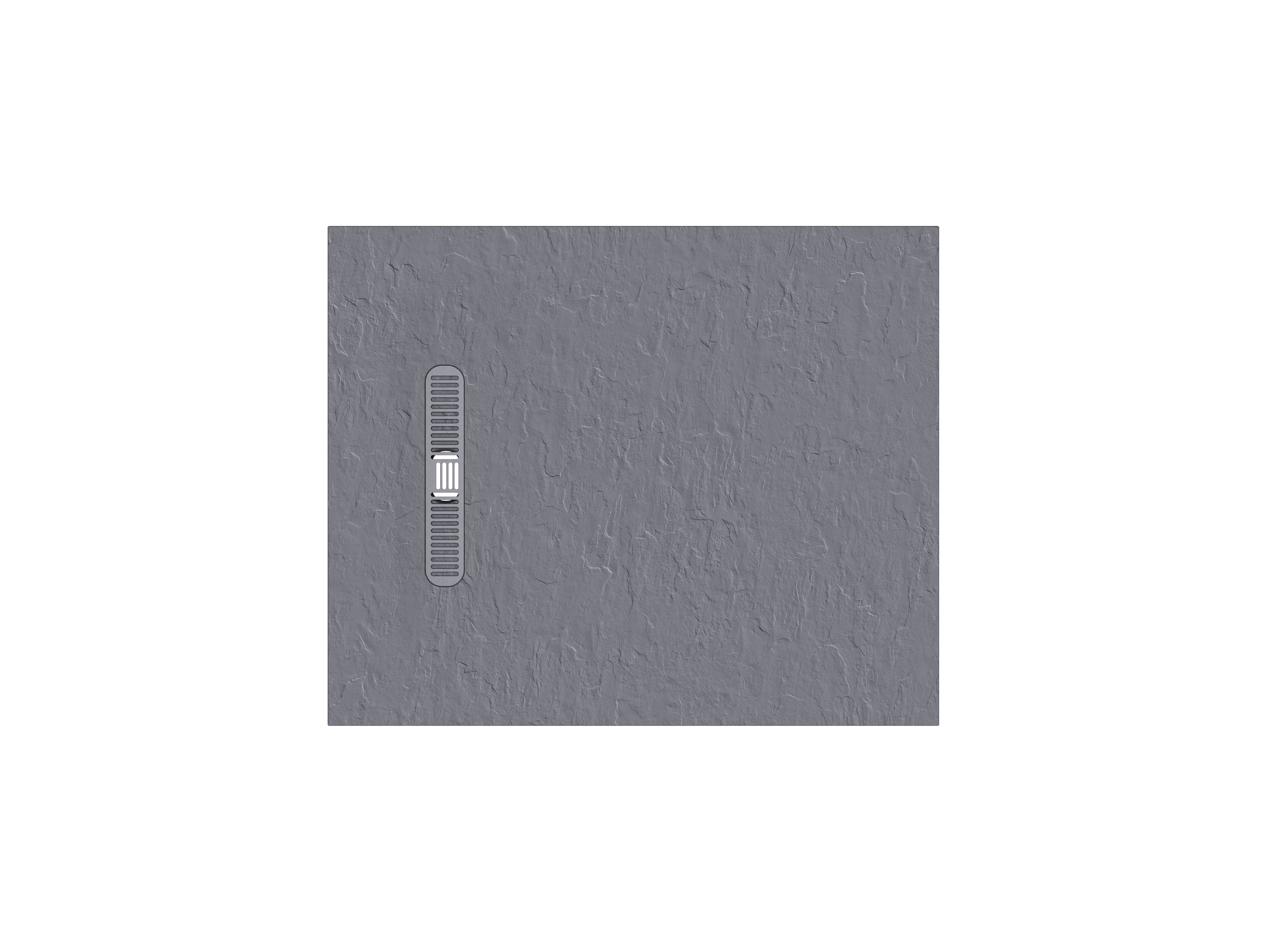 Vito Textured Rectangle Anti Slip Class C Shower Tray Light Grey