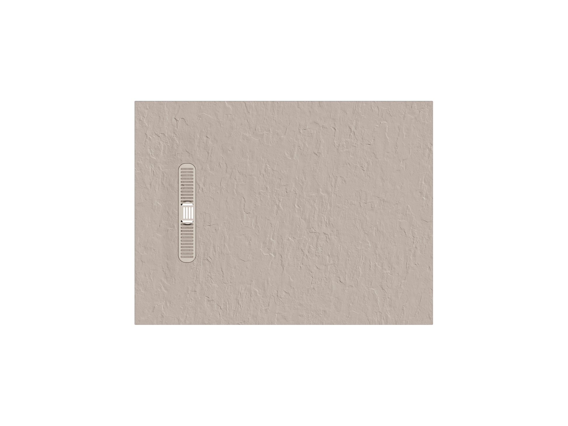 Vito Textured Rectangle Anti Slip Class C Shower Tray Brown