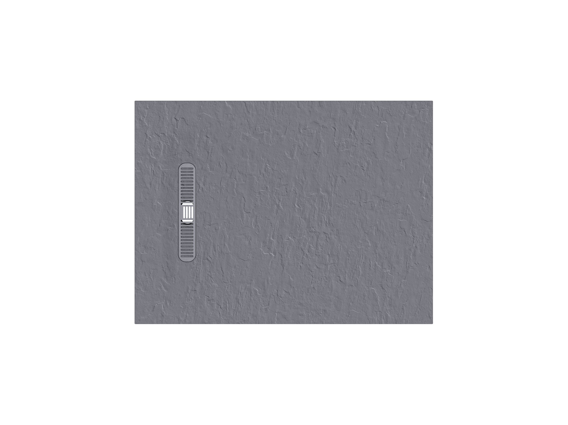 Vito Textured Rectangle Anti Slip Class C Shower Tray Light Grey
