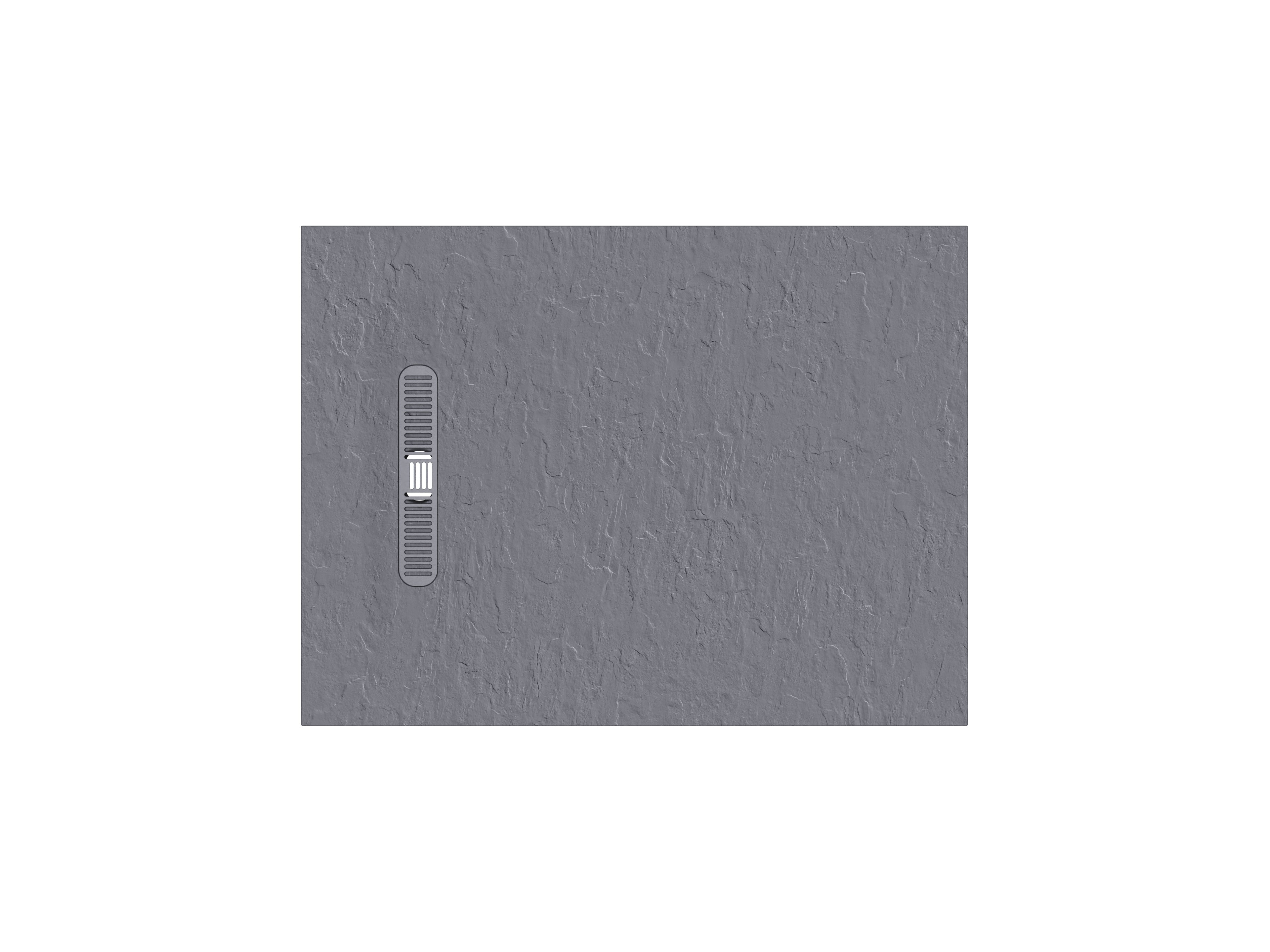 Vito Textured Rectangle Anti Slip Class C Shower Tray Light Grey