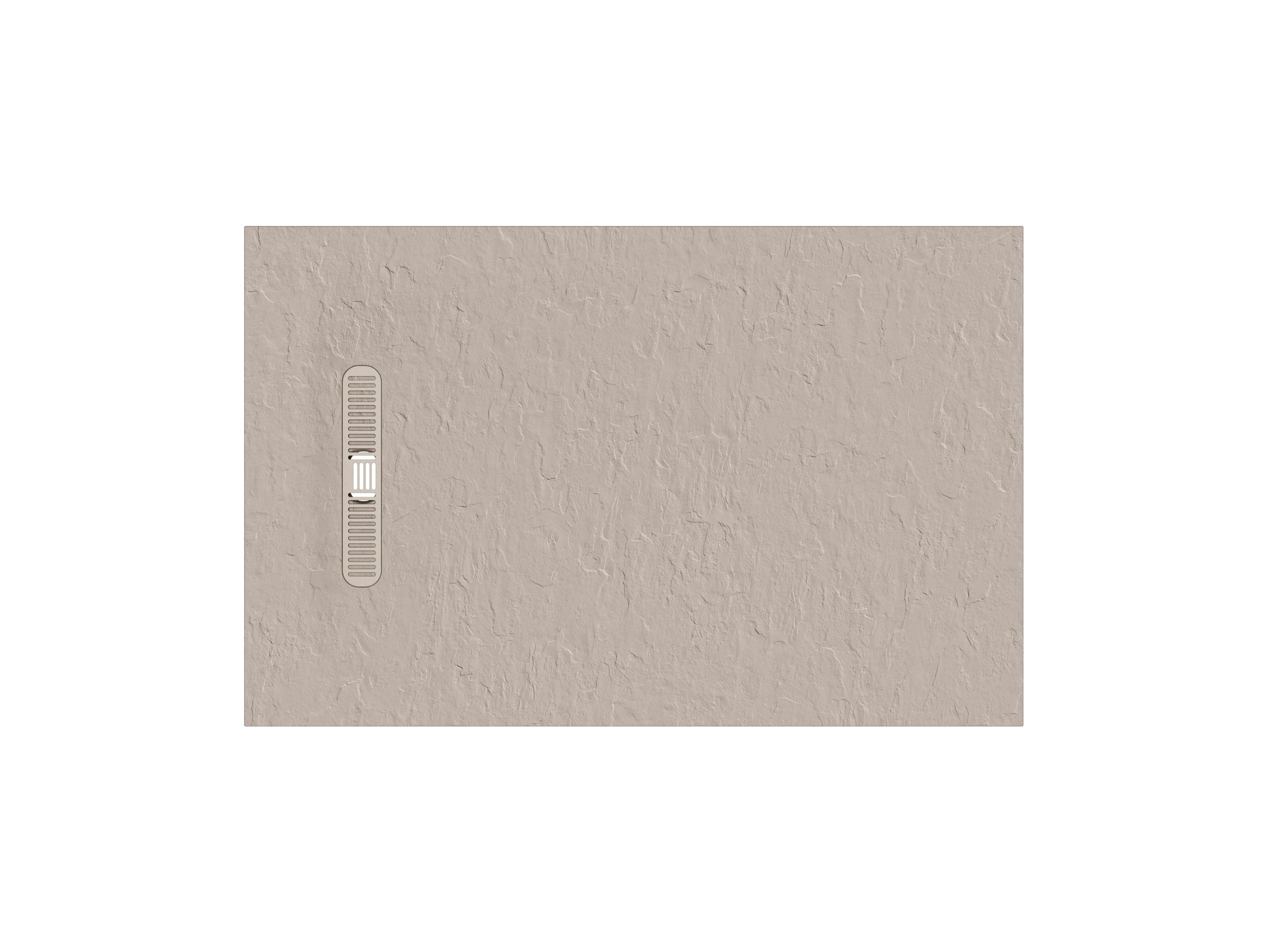 Vito Textured Rectangle Anti Slip Class C Shower Tray Brown