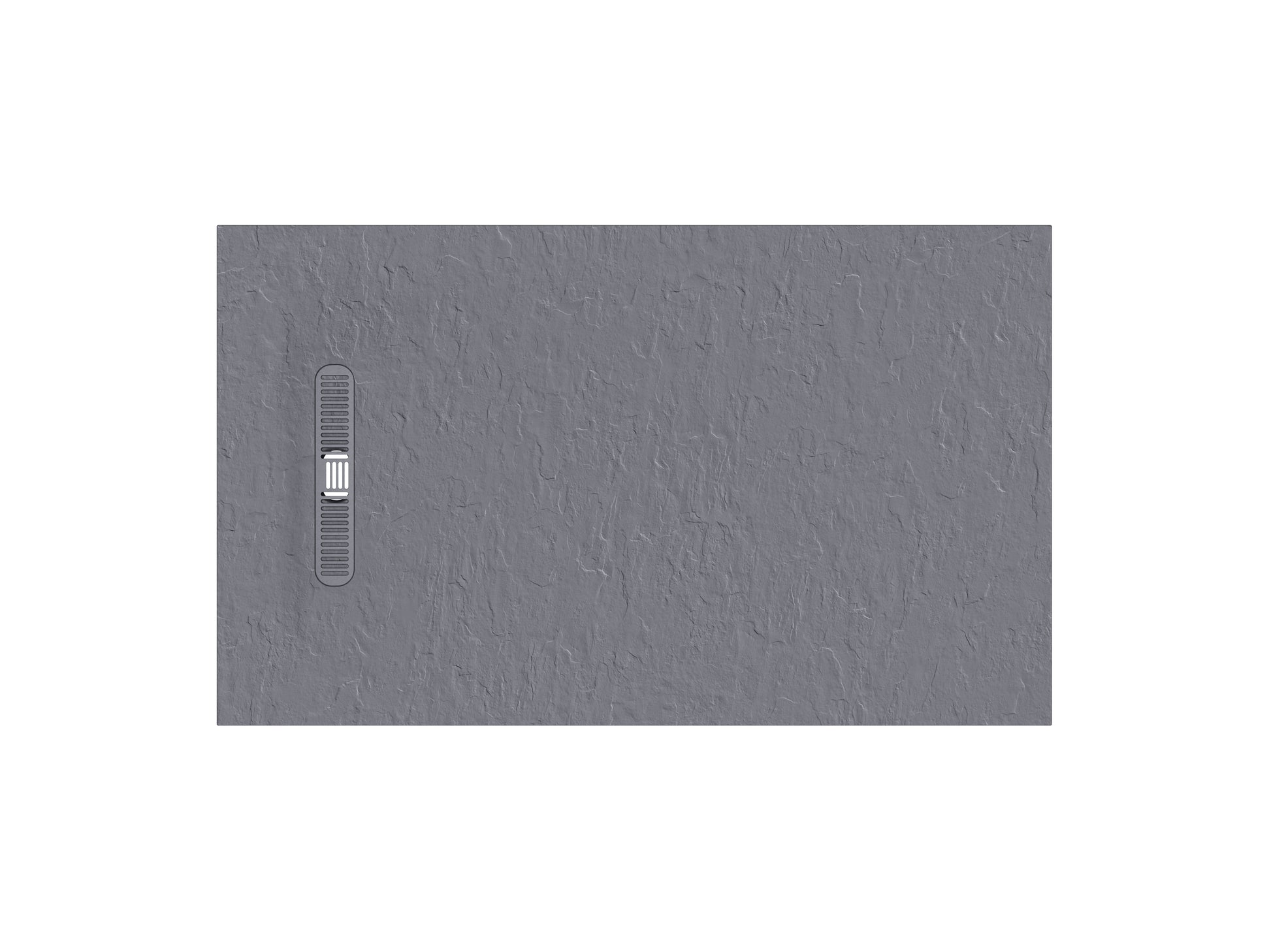 Vito Textured Rectangle Anti Slip Class C Shower Tray Light Grey