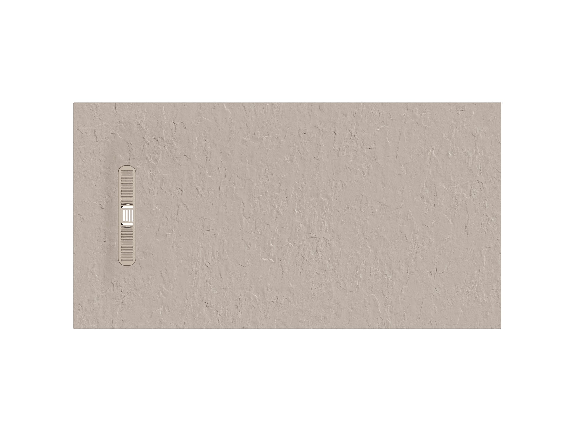 Vito Textured Rectangle Anti Slip Class C Shower Tray Brown