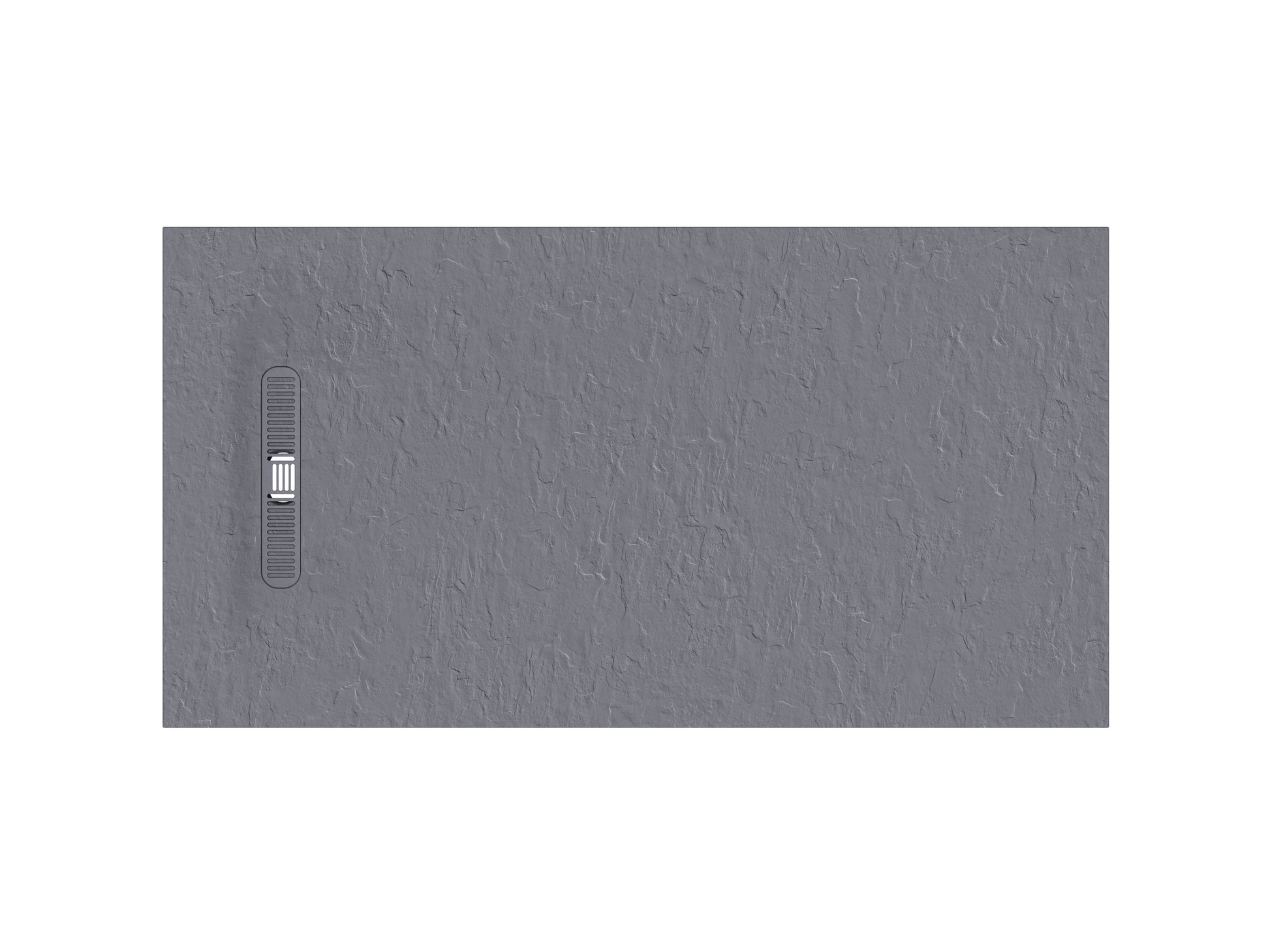 Vito Textured Rectangle Anti Slip Class C Shower Tray Light Grey