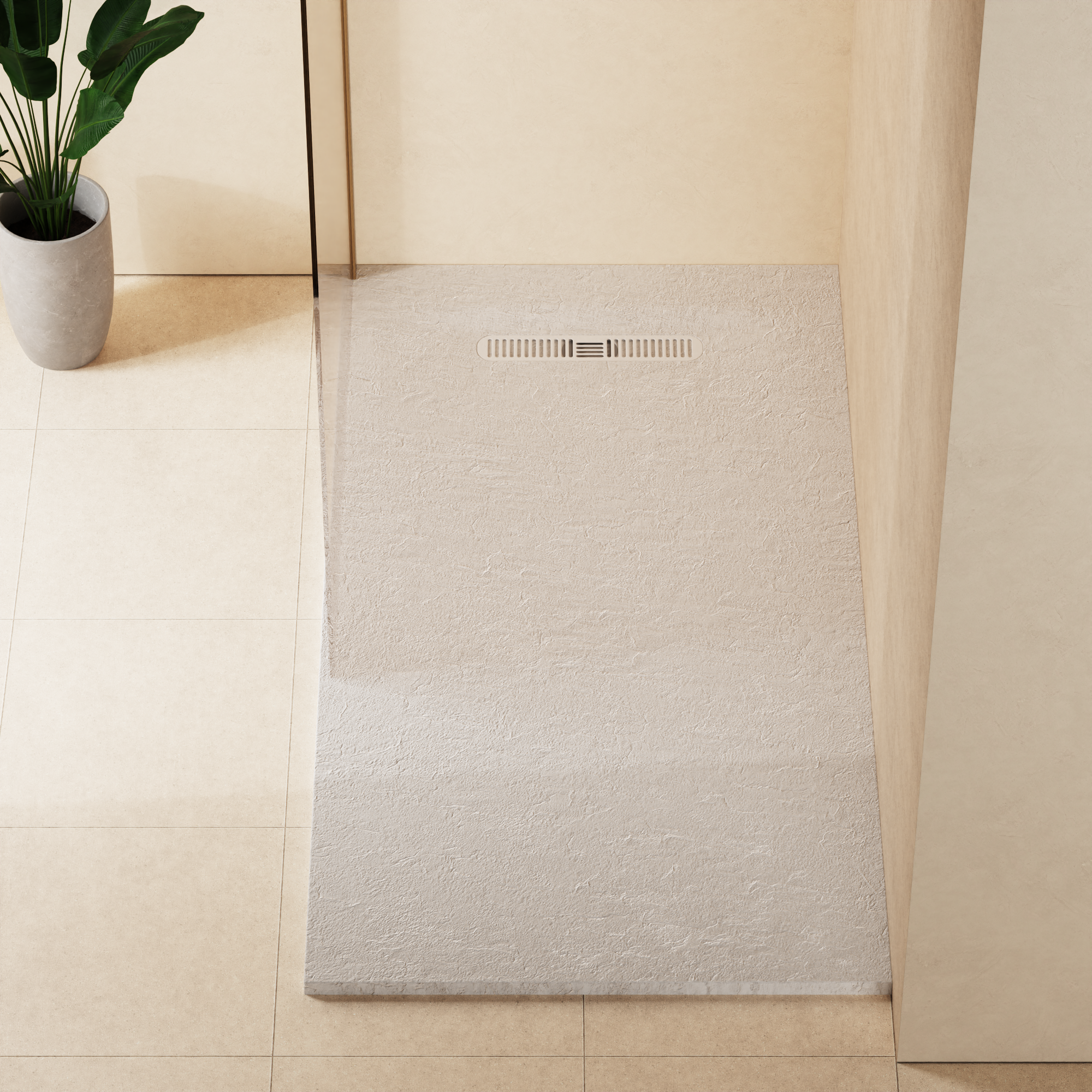 Vito Textured Rectangle Anti Slip Class C Shower Tray
