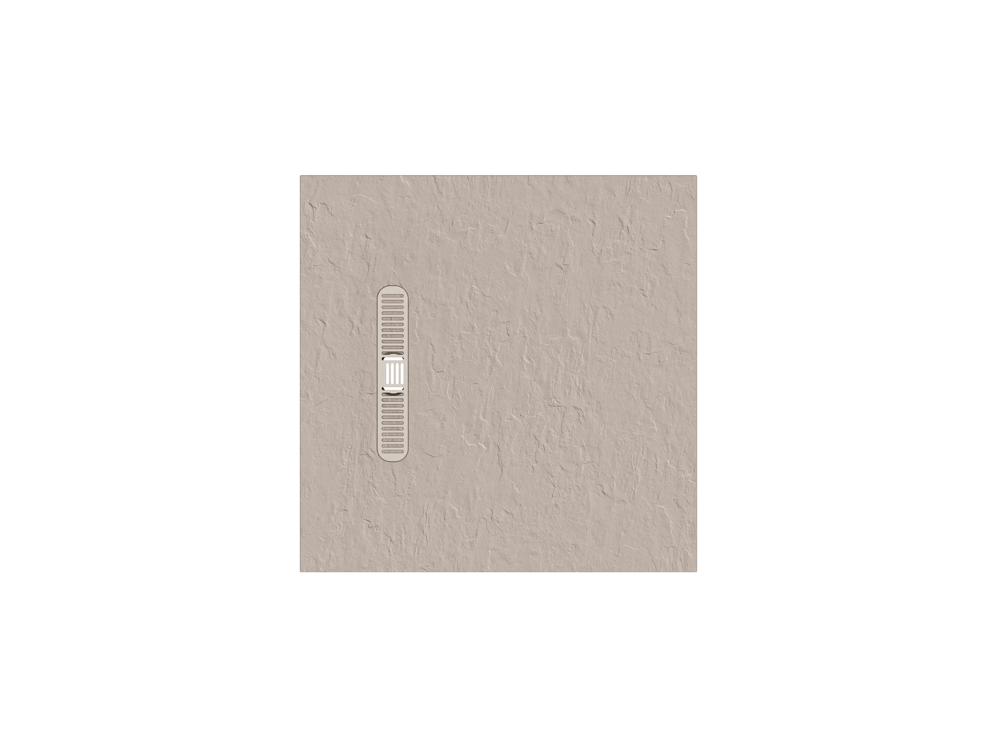 Vito Textured Square Anti Slip Class C Shower Tray Brown