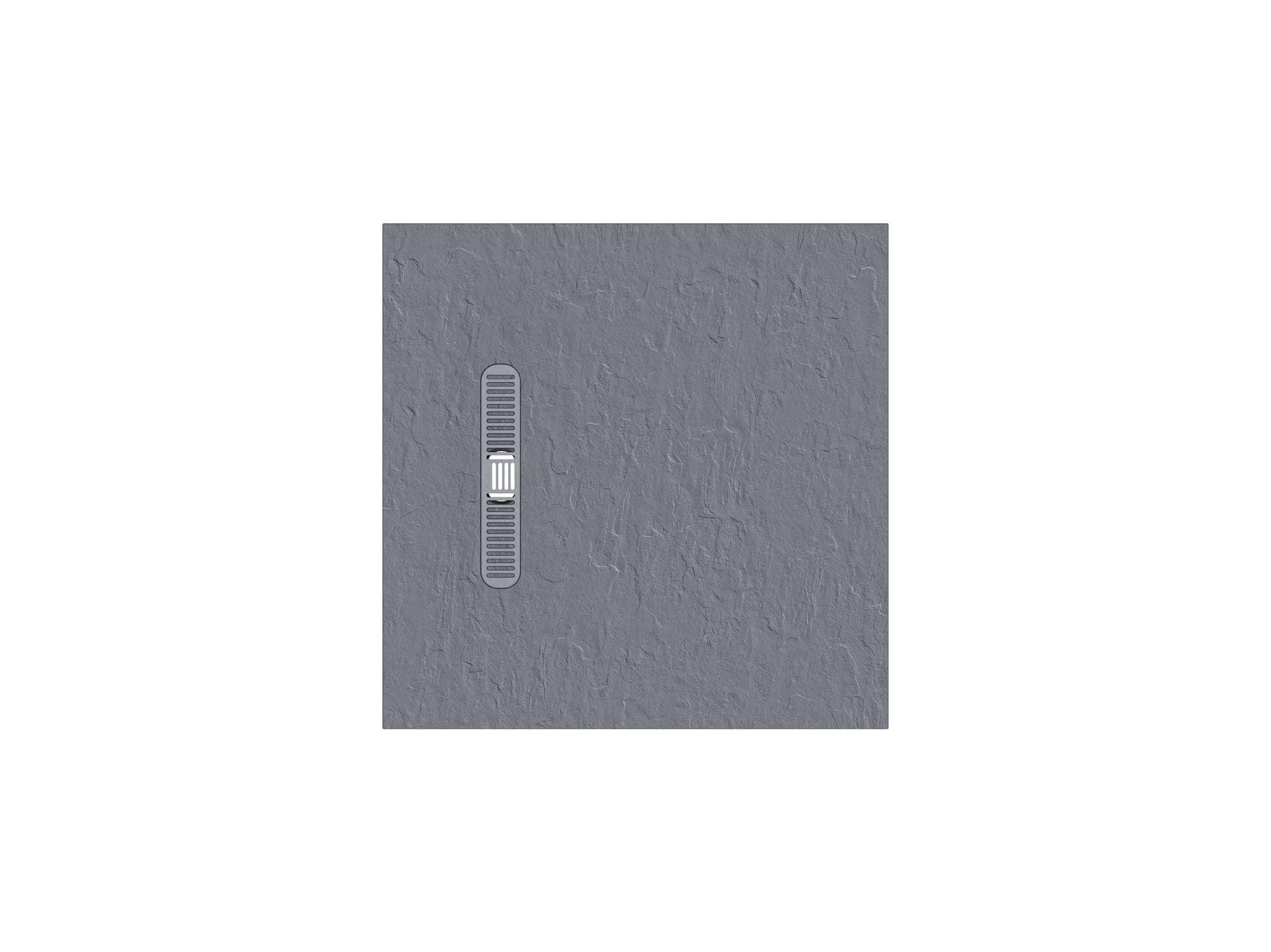 Vito Textured Square Anti Slip Class C Shower Tray Light Grey