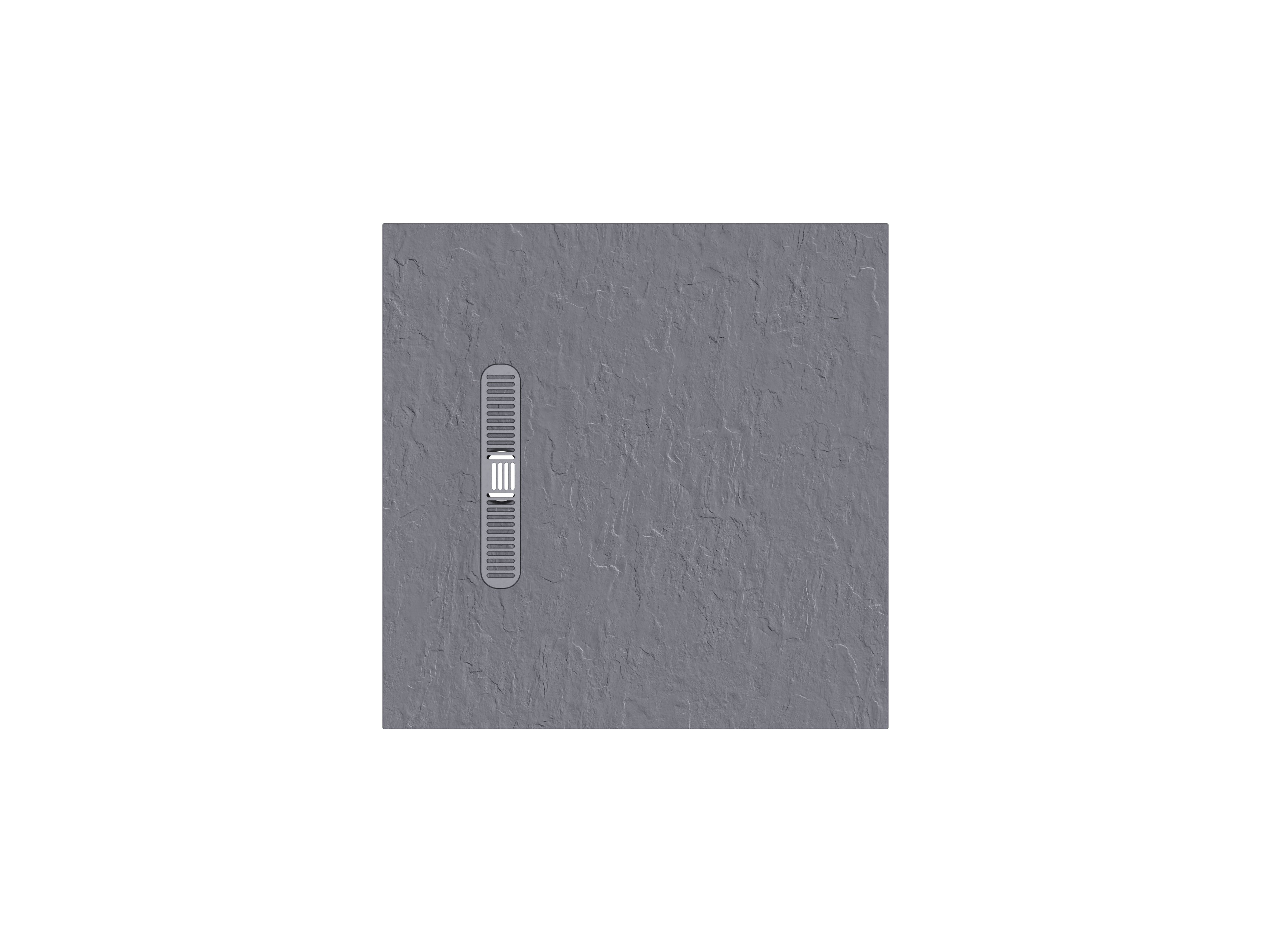 Vito Textured Square Anti Slip Class C Shower Tray Light Grey