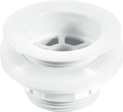 Backnut Bath Waste “ White Plastic Flange