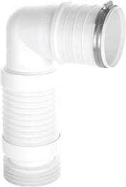 Short 90° Back to Wall Flexible WC Connector