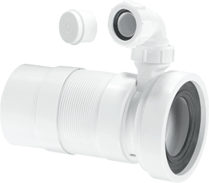 Plain End Outlet Straight Flexible WC Connector with Vent Boss