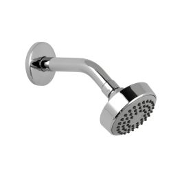 Single Function Shower Head with Arm Chrome