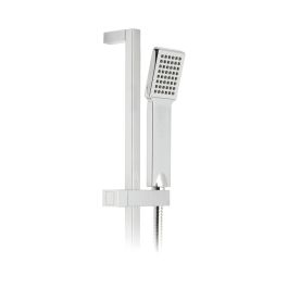 Slide Rail Shower Kit with Single-Function Rub-Clean Shower Handset, 700mm Slide Rail and 150cm Shower Hose Chrome