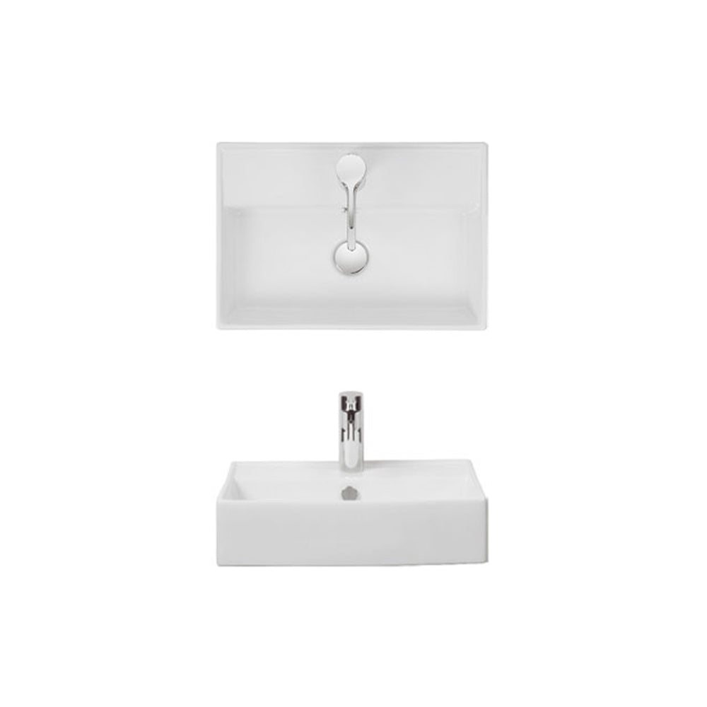 Turin Wall Mounted Basin with Overflow