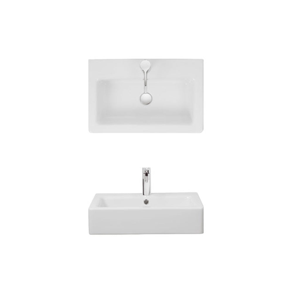Air Wall Mounted Basin with Overflow