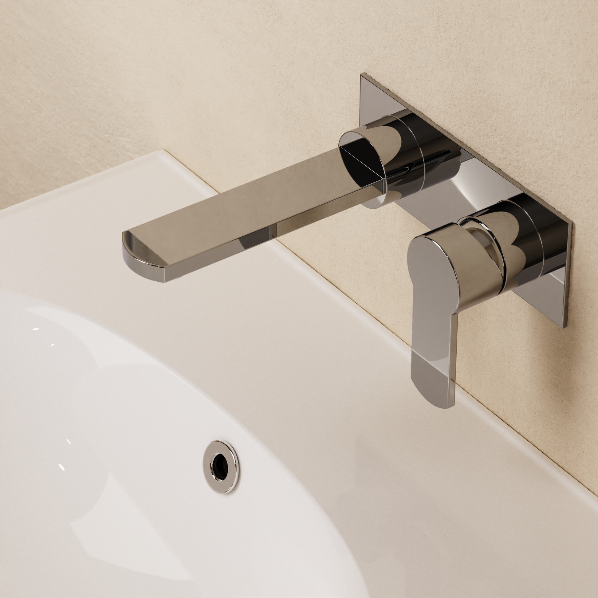 Wisp Basin 2 Hole Set Wall Mounted