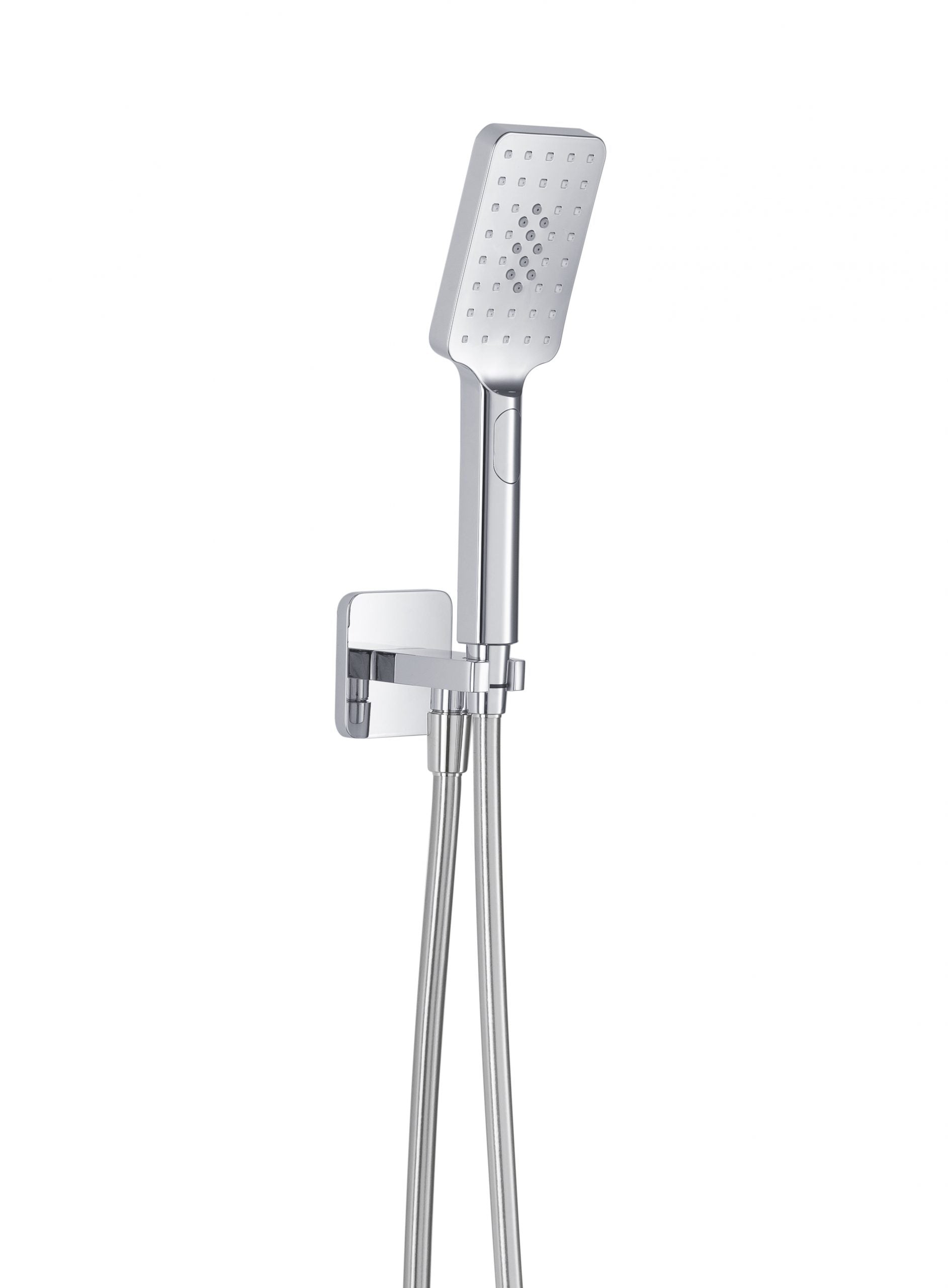 HIX SQUARE WATER OUTLET
 WITH HOLDER, HOSE AND HAND
 SHOWER