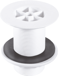 White Plastic Shower Waste