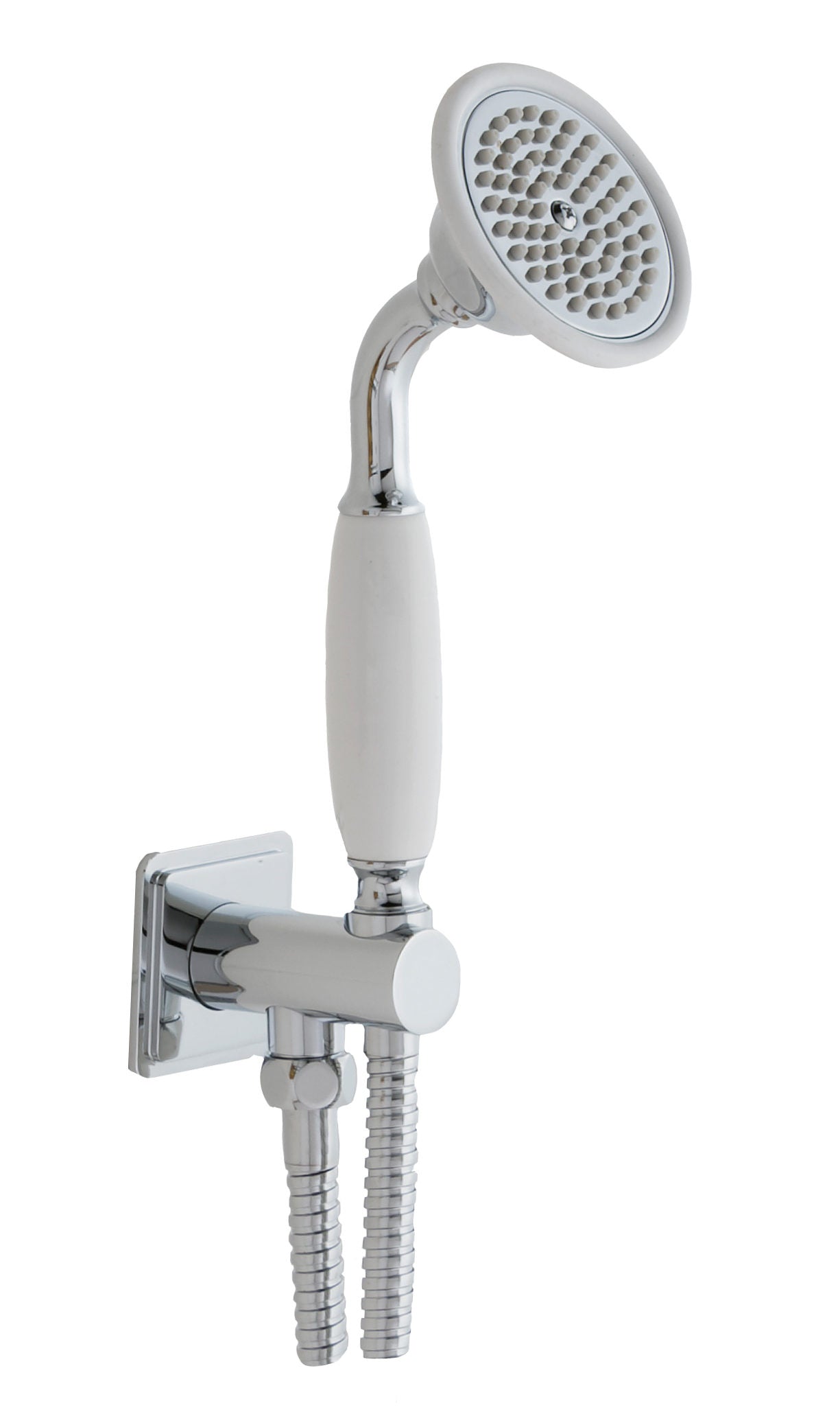 GROSVENOR WATER OUTLET AND HOLDER WITH HAND-SHOWER, SIDE FIXING