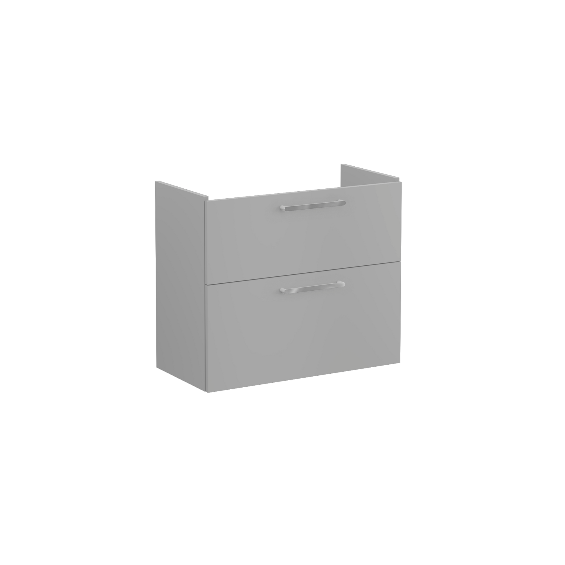 Root Washbasin Unit, With Two Drawers, Compact, Matt Rock Grey, Without Washbasin
