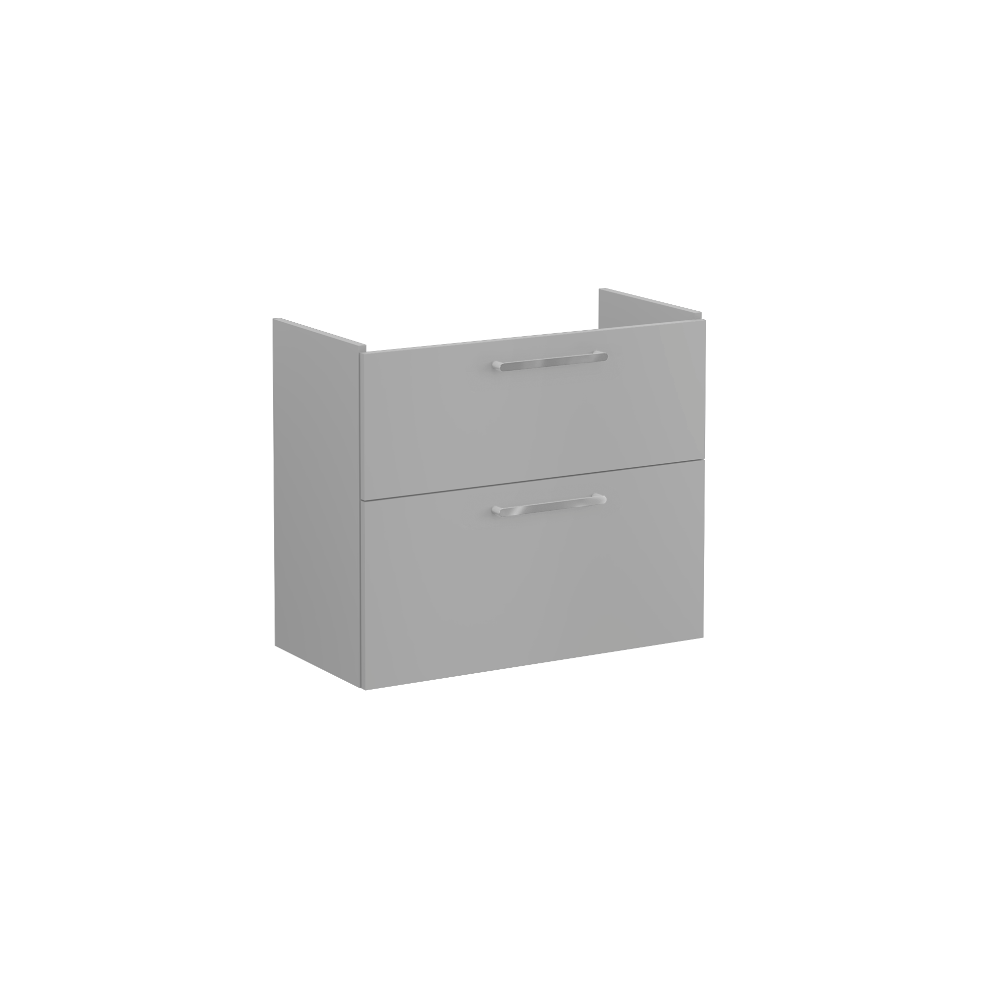 Root Washbasin Unit, With Two Drawers, Compact, Matt Rock Grey, Without Washbasin