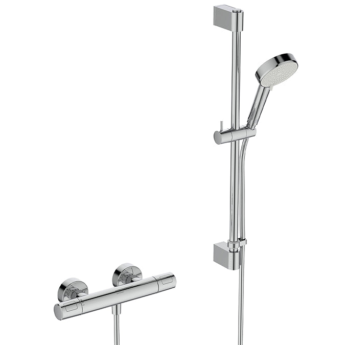 Ceratherm T25N Exposed thermostatic Bath / shower mixer, chrome.
