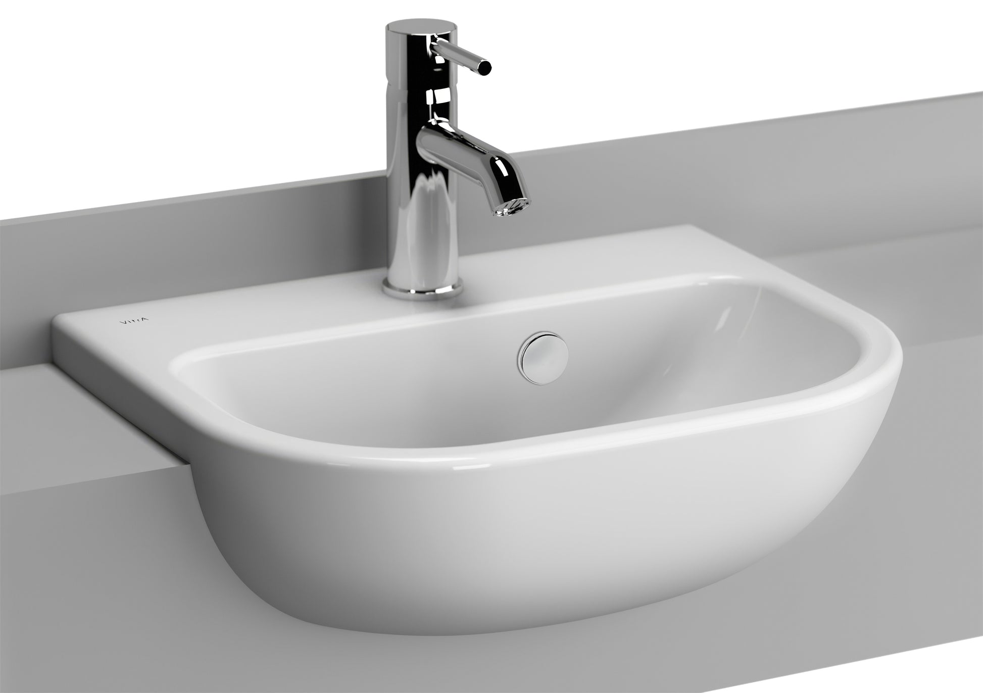 Semi-Recessed Basin