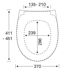 Toilet seat Pressalit Scandinavia PLUS with soft close w/cover