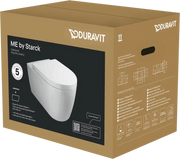 ME by Starck Toilet set wall-mounted White High Gloss 570 mm