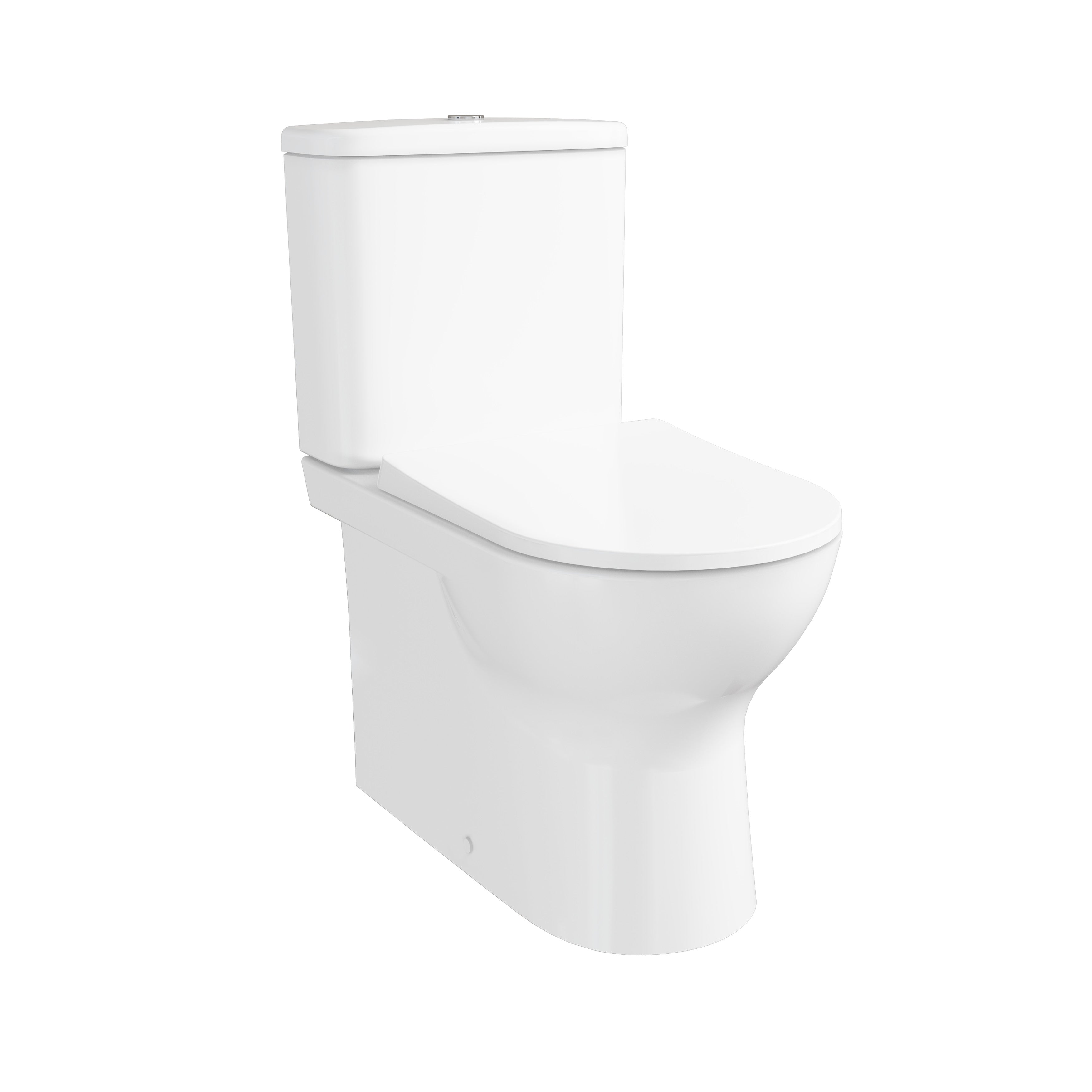 S20 Round Close Coupled BTW WC, Smoothflush