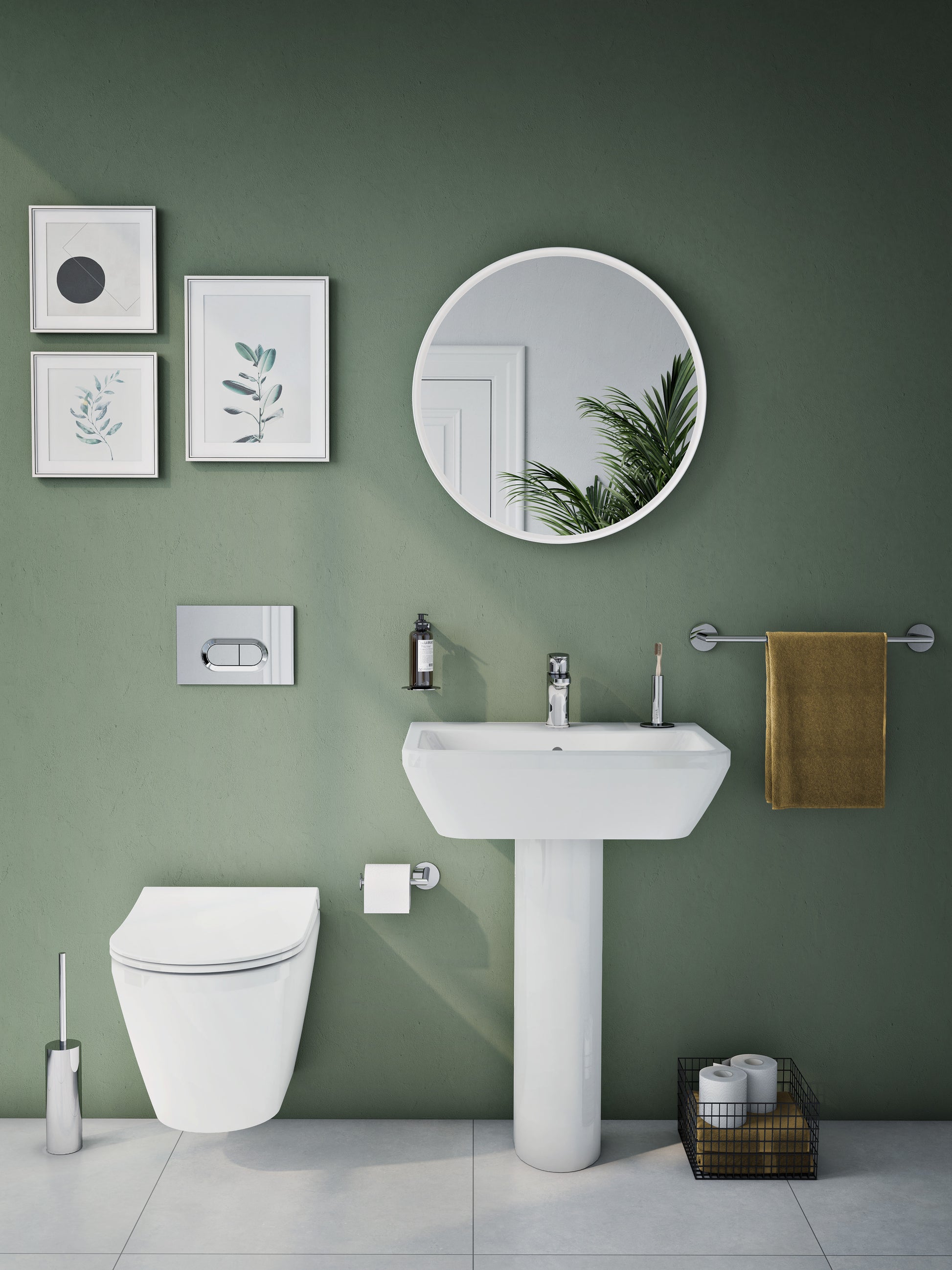 Standard Washbasin, 60cm, Square