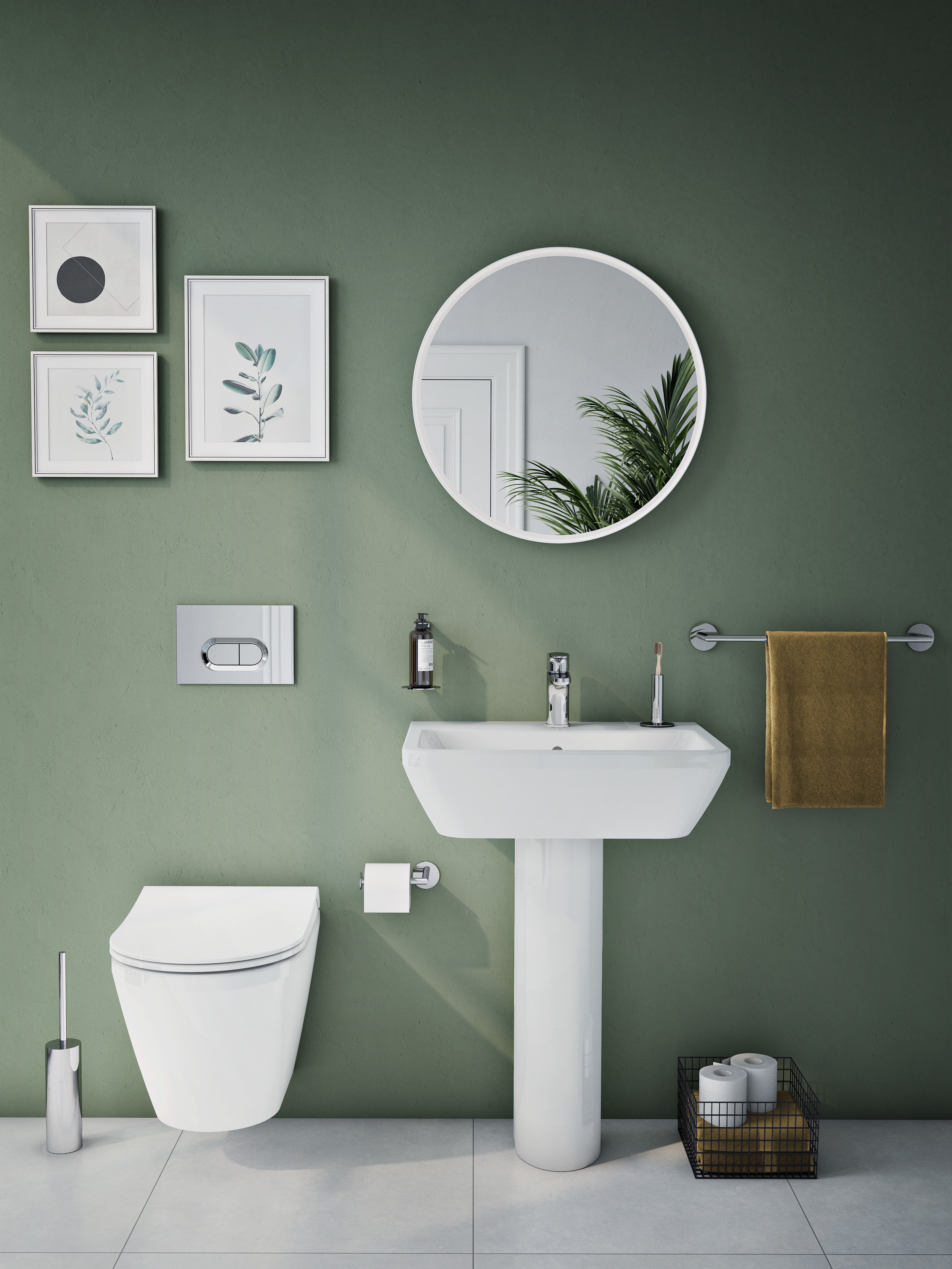 Standard Washbasin, 60cm, Square