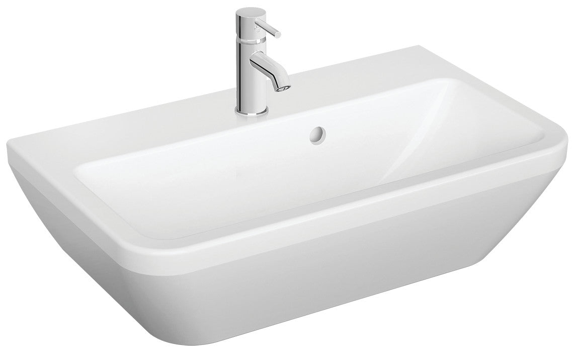 Integra Washbasin, 60 cm, Compact, With Tap Hole, With Overflow Hole