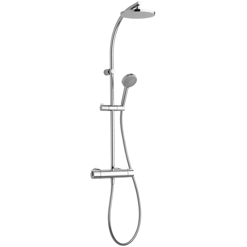 ROUND - Thermostatic Shower Column & Q.F. Brackets